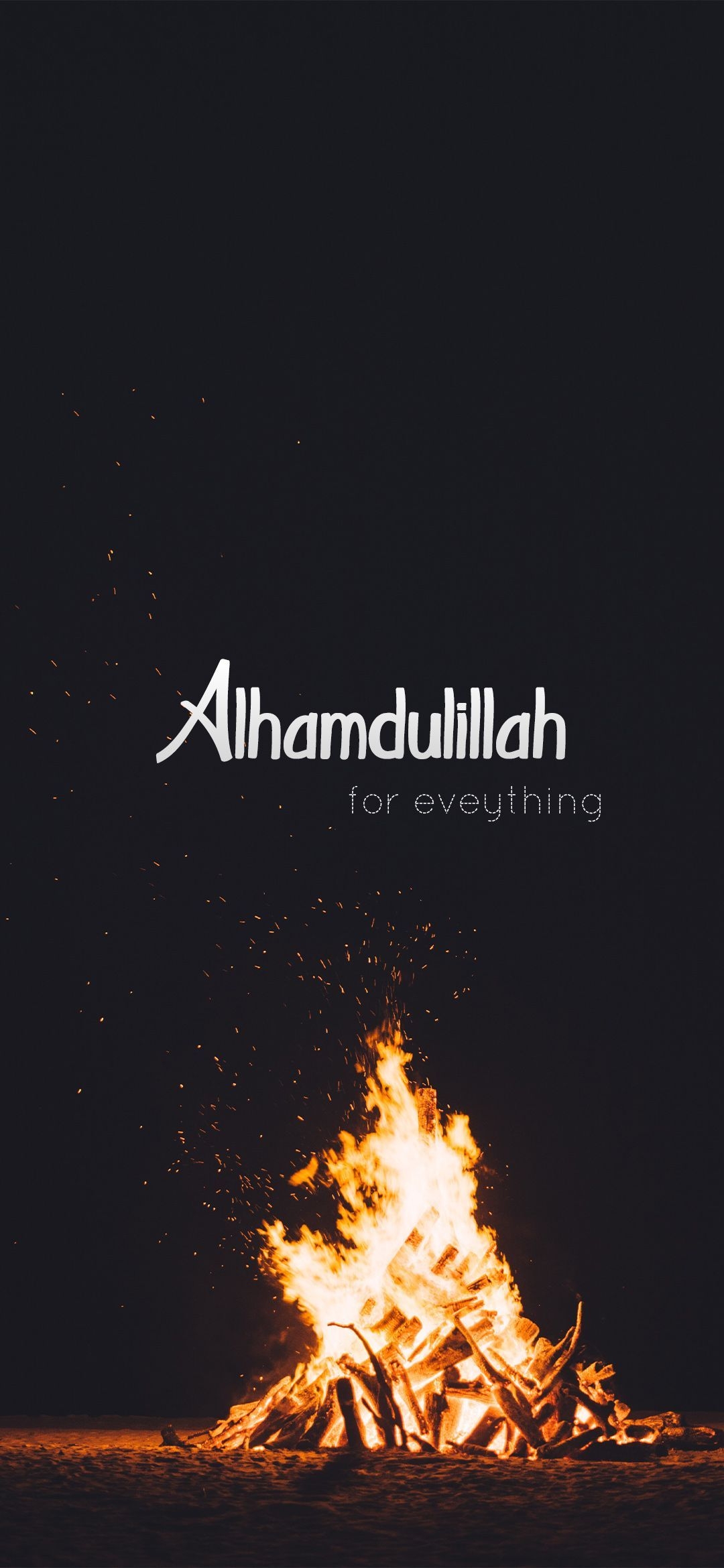 1080x2340 Alhumdulilah for Everything HD Wallpaper. Islamic quotes, Phone