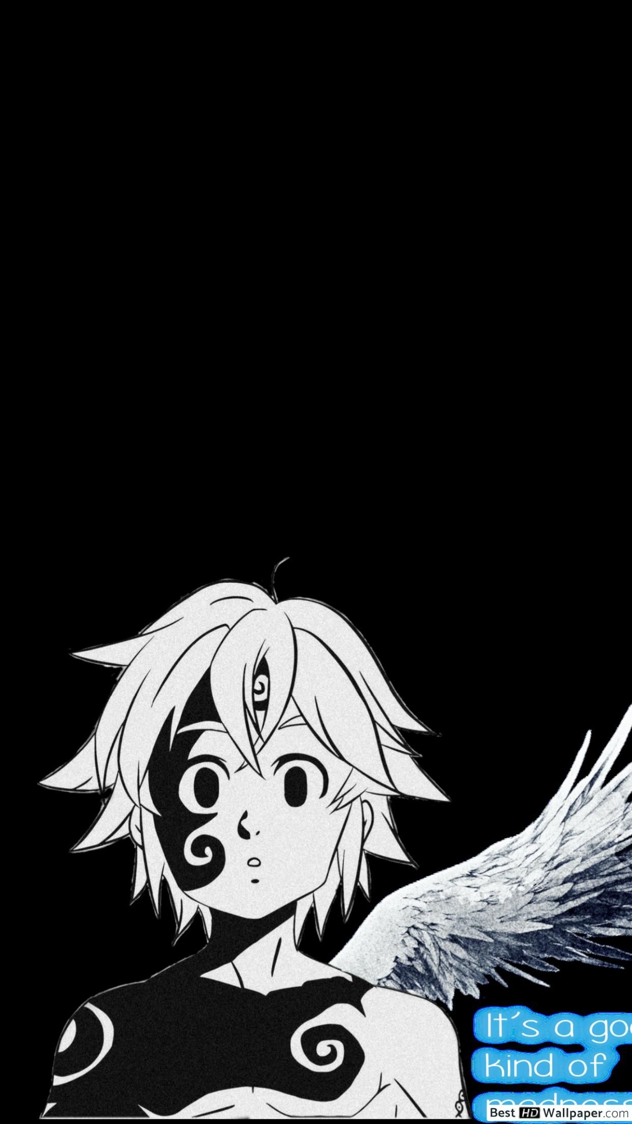 1250x2210 Demon meliodas HD wallpaper download, Phone