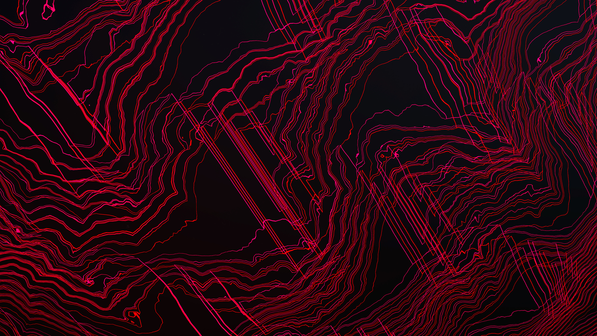 1920x1080 Red Contours 4k Laptop Full, Desktop