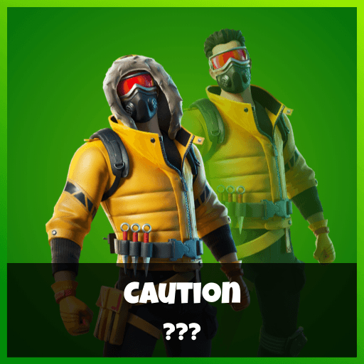 520x520 Caution Fortnite wallpaper, Phone