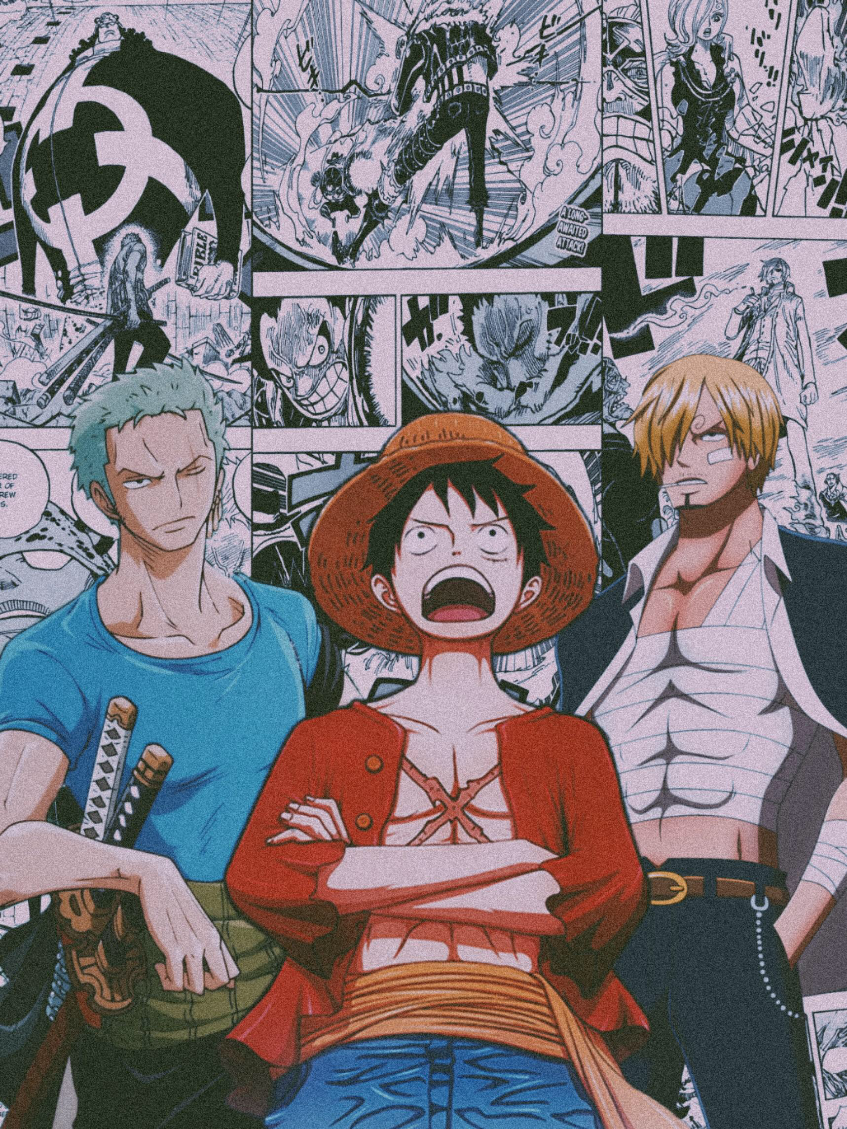 1720x2290 Trio of Monsters. One piece luffy, One piece anime, One piece chopper, Phone