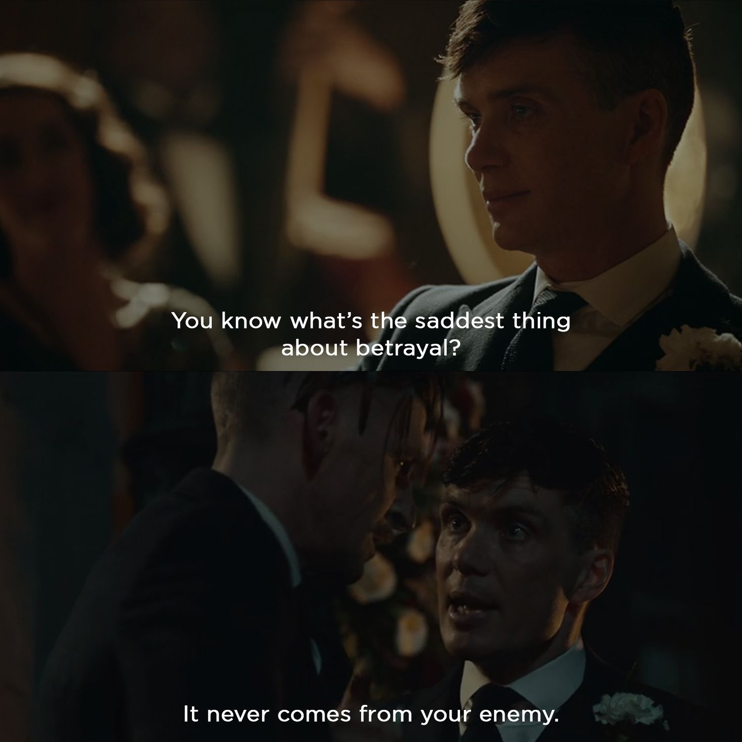 1500x1500 Shut Dem All: Thomas Shelby Quotes (with Picture). Peaky blinders quotes, Best movie quotes, Movie quote tattoos, Phone