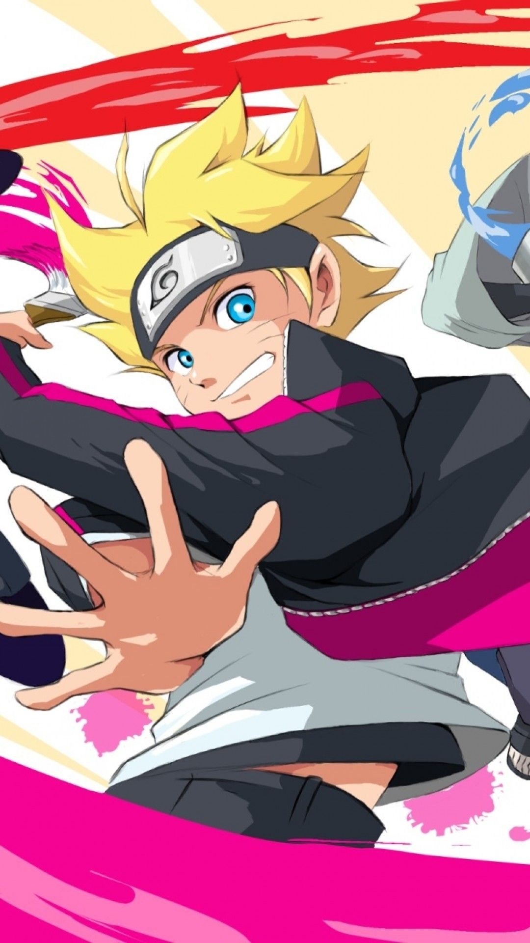 1080x1920 Download  Uzumaki Boruto, Uchiha Sarada, Mitsuki, Naruto, Phone