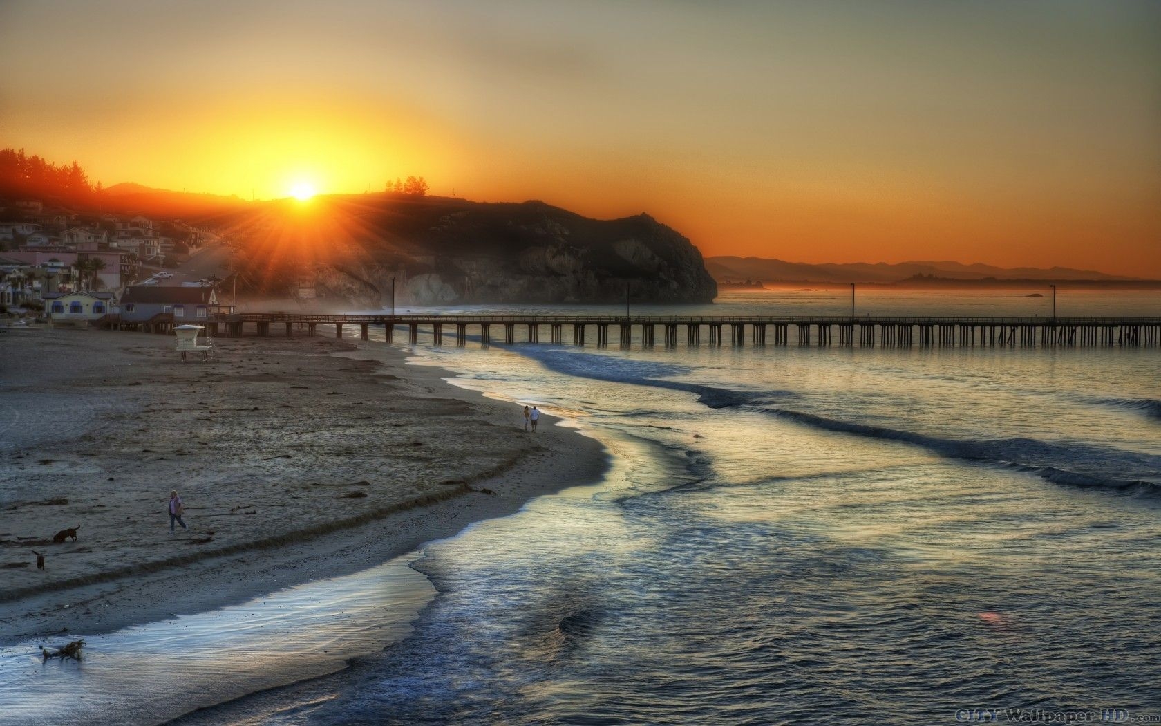 1680x1050 High Quality Desktop Wallpaper, Overlooking The Beach At, Desktop