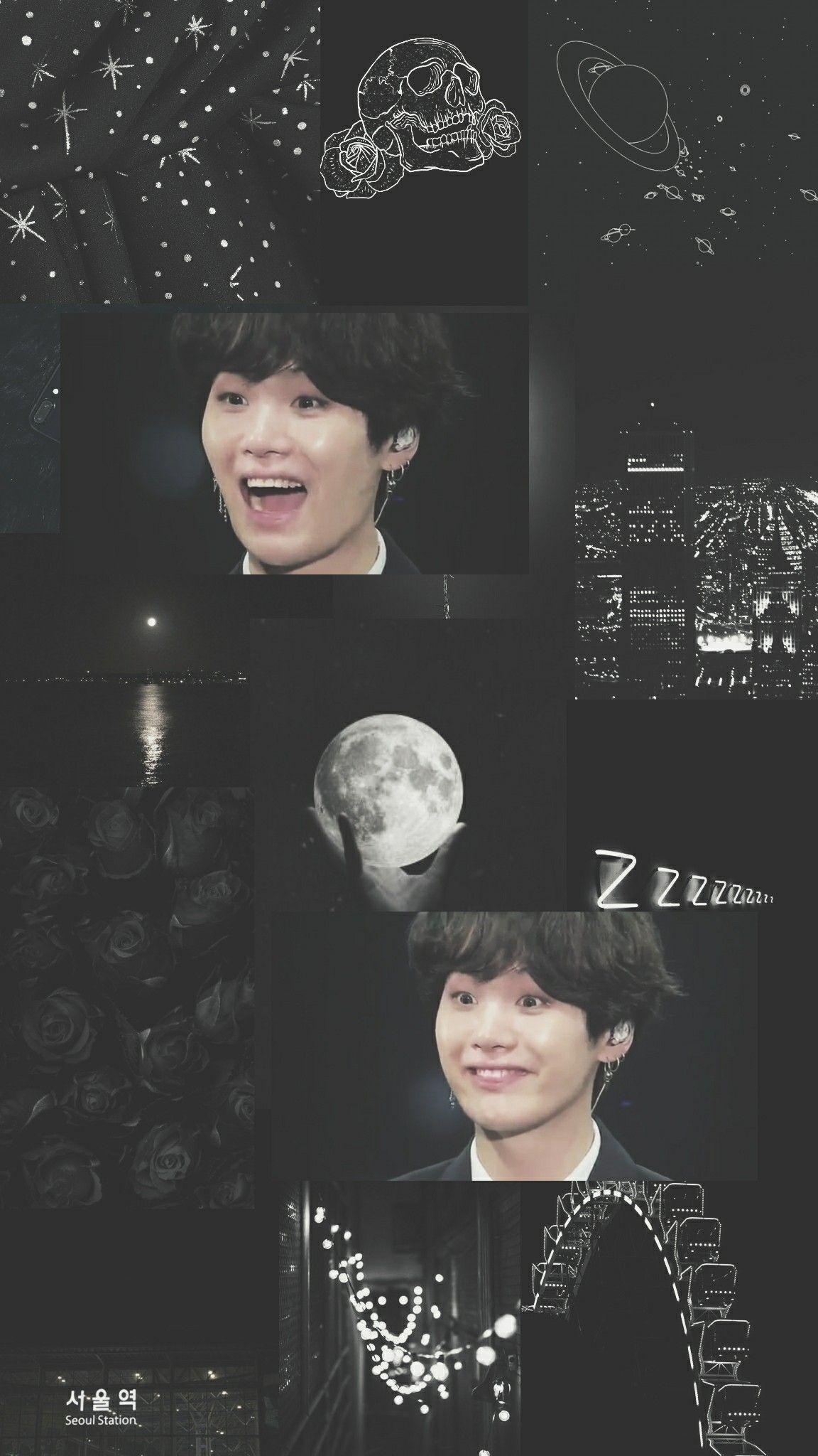 1160x2050 bts #army #suga. Black aesthetic wallpaper, Bts, Phone