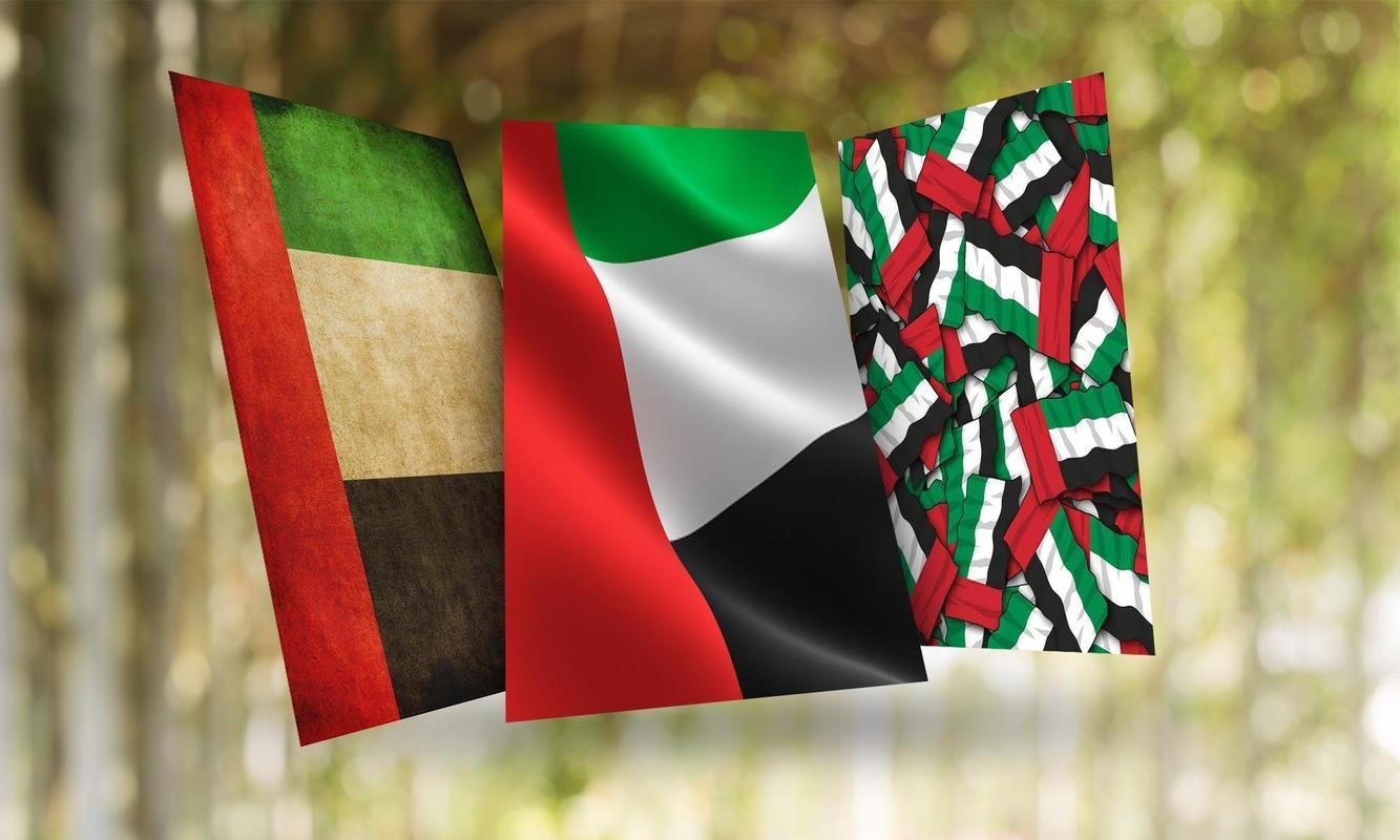 1340x800 United Arab Emirates Flag Wallpaper for Android, Desktop