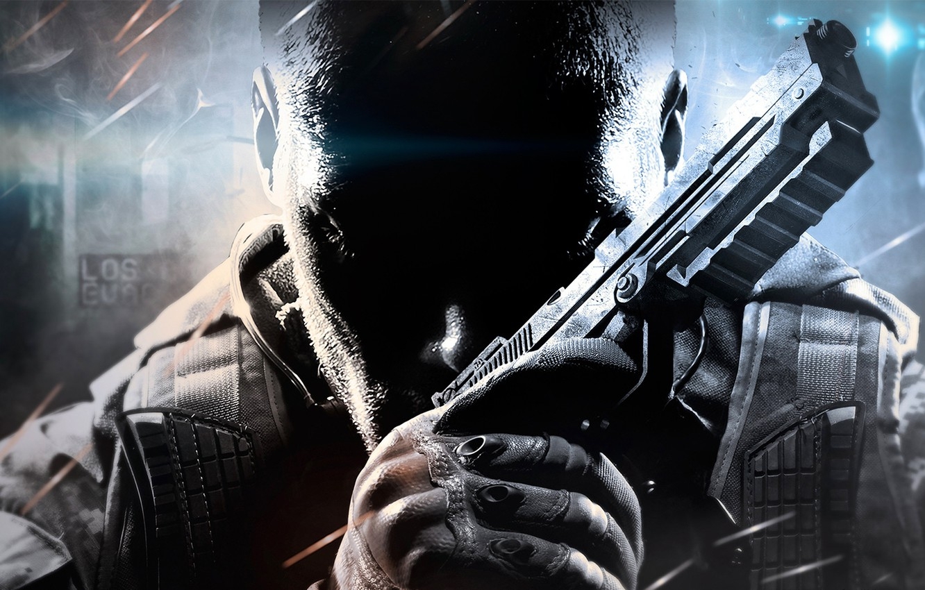 1340x850 Wallpaper future, gun, weapons, soldiers, gloves, the vest, Treyarch, Call of Duty: Black Ops - for desktop, section игры, Desktop