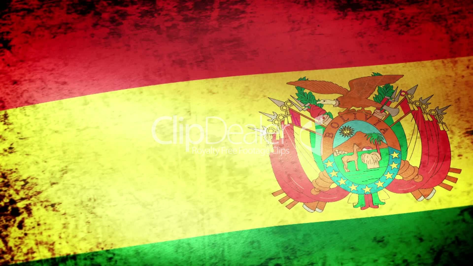 1920x1080 Bolivia Flag Waving, Grunge Look: Royalty Free Video And Stock Footage, Desktop