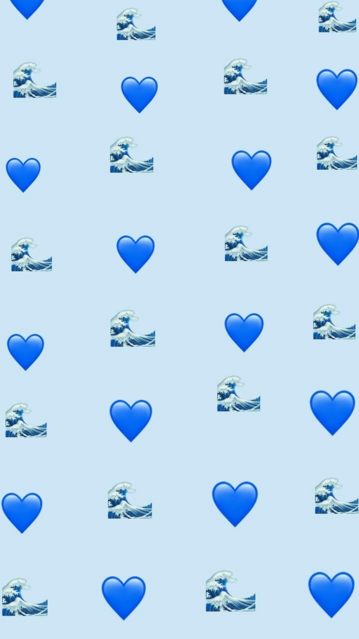 720x1280 Emoji Blue Wallpaper Free Emoji Blue Background, Phone