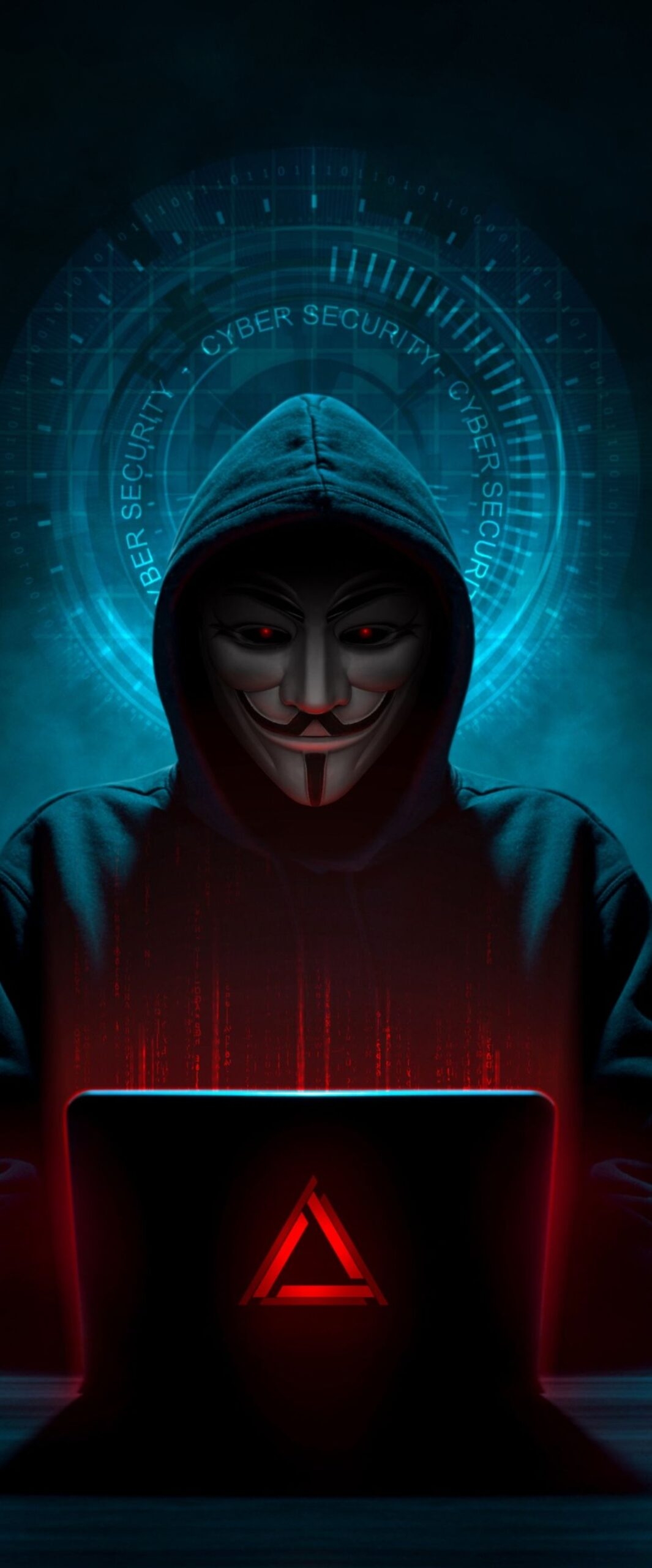 1070x2560 Anonymous Hacker iPhone Wallpaper 4k, Phone