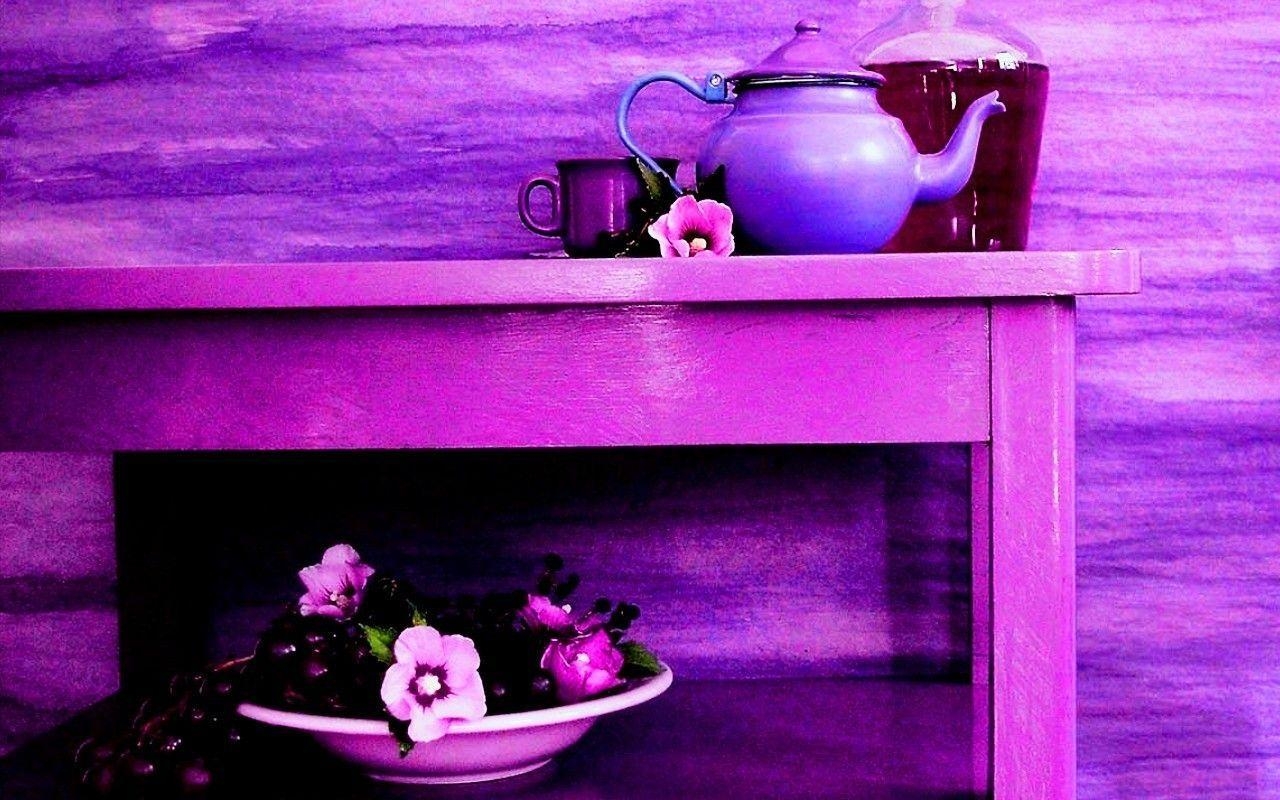 1280x800 Stock Teapot & Flowers, Desktop