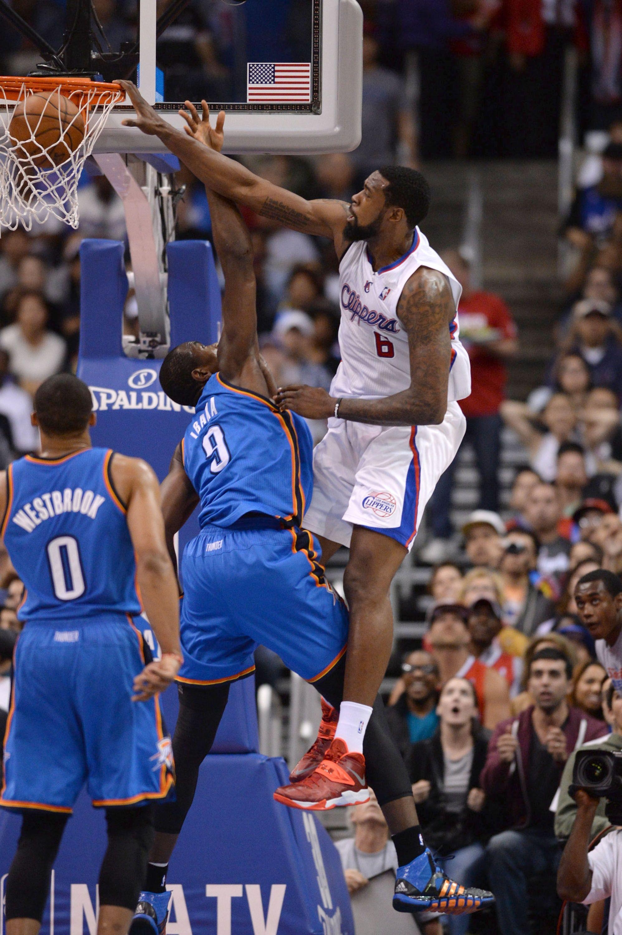 2000x3000 DeAndre Jordan Completely Posterizes Serge Ibaka. Ballislife.com, Phone