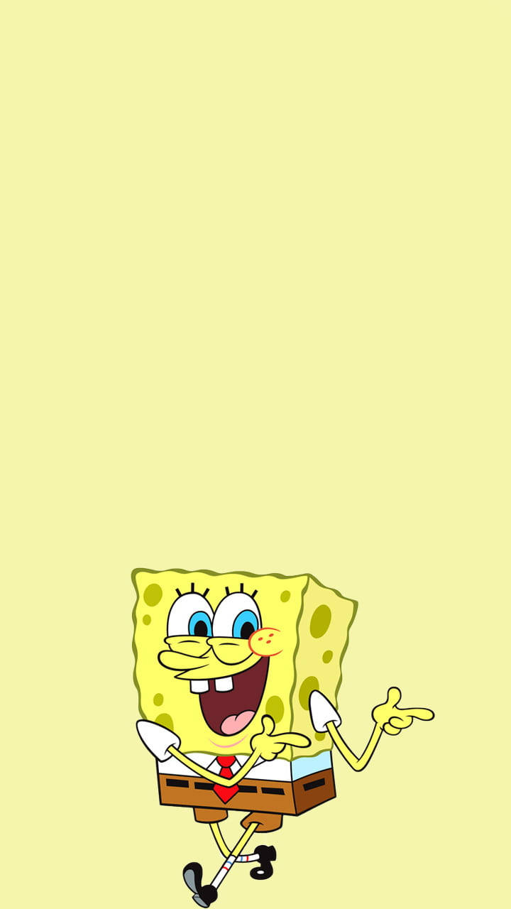 720x1280 Download Spongebob Squarepants Plain Yellow Phone Wallpaper, Phone