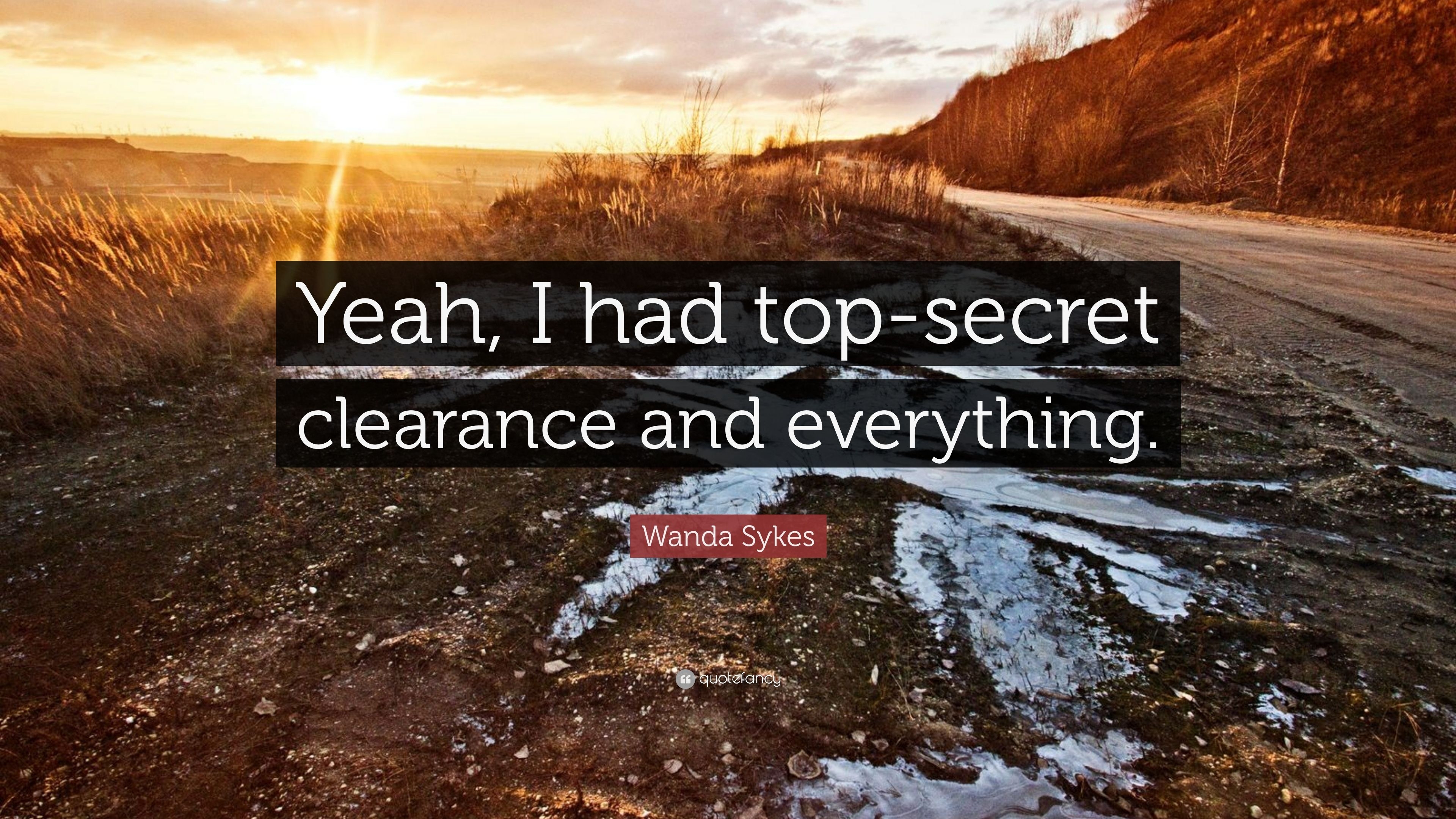 3840x2160 Wanda Sykes Quote: “Yeah, I Had Top Secret Clearance, Desktop