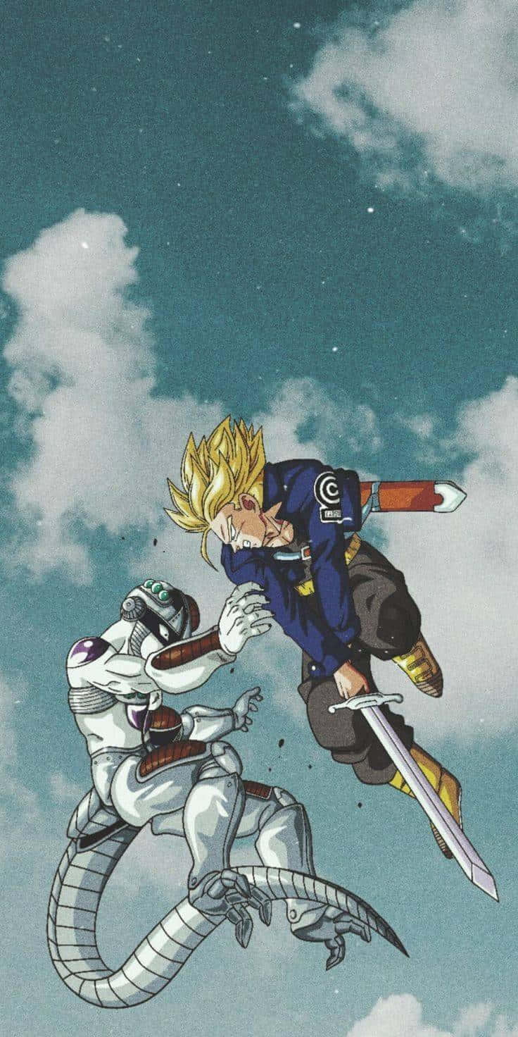 740x1480 Download Image An Epic Showdown Between Trunks and Frieza Wallpaper, Phone