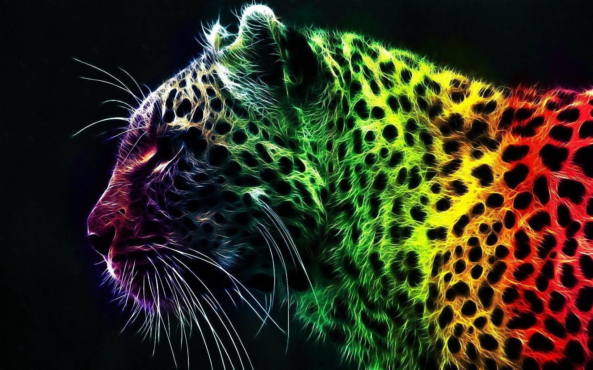 1920x1200 Rainbow Cheetah Print Wallpaper, Desktop