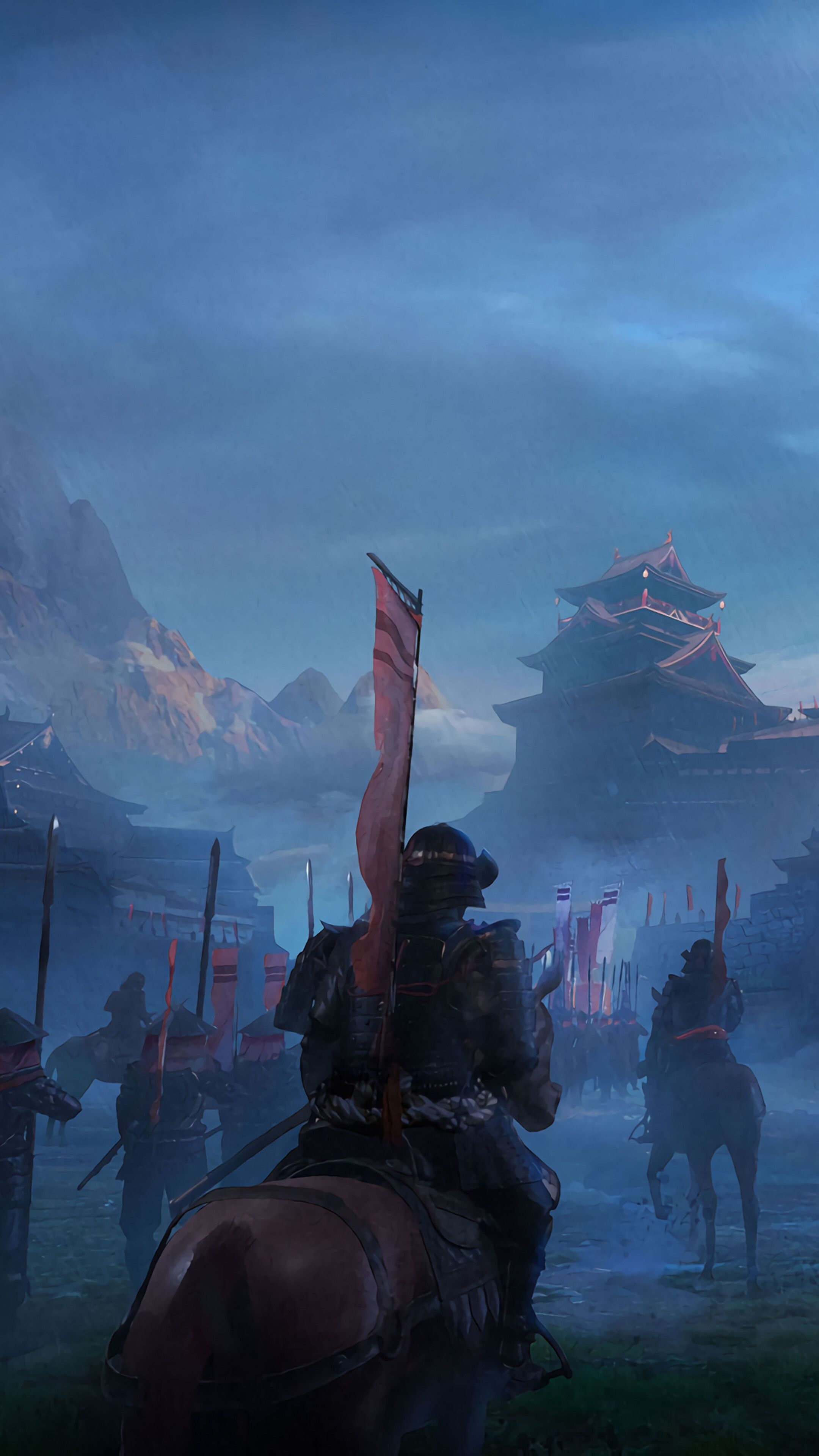 2160x3840 Samurai, Army, Japanese, Castle, 4K iPhone 6s, 6 HD, Phone