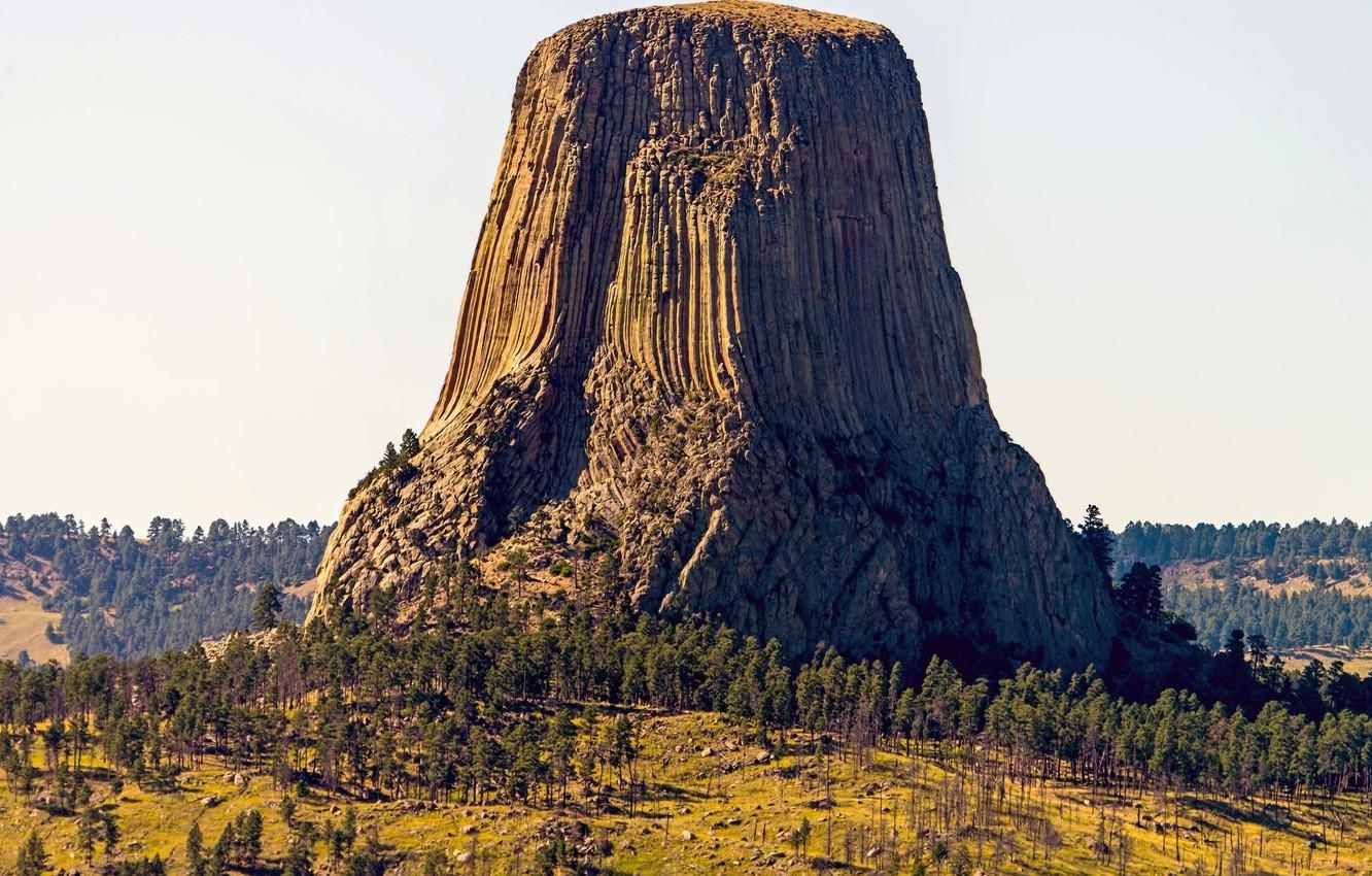 1340x850 Wallpaper Wyoming, USA, monument, Devils Tower, natural monument, Desktop