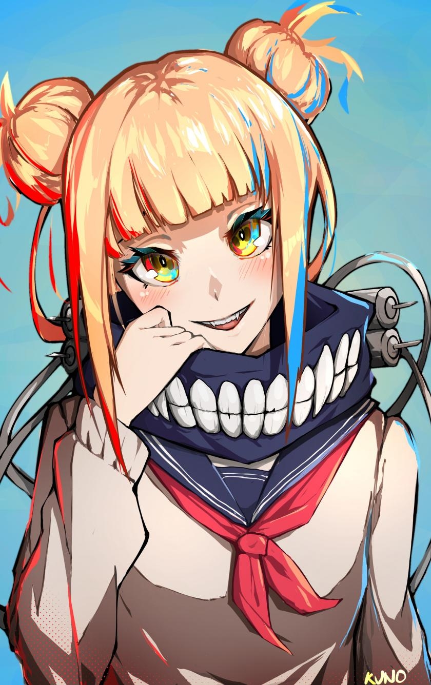 840x1340 Download Artwork, Himiko Toga, Boku no Hero Academia, anime, Phone