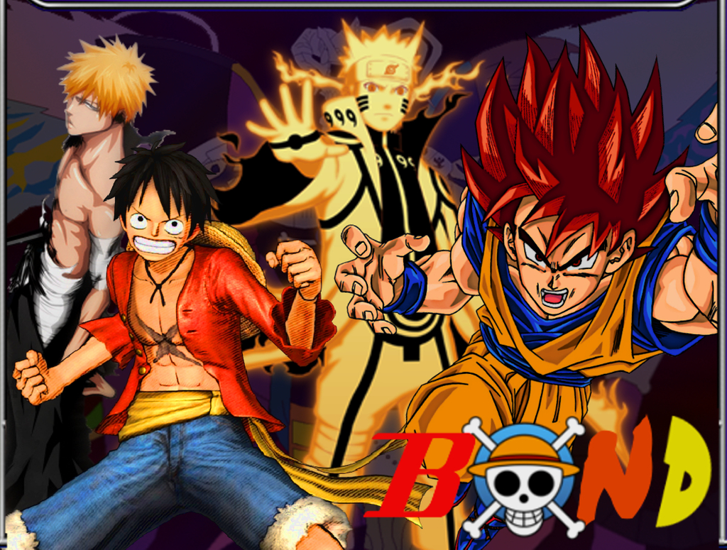 1030x780 Goku Naruto Luffy Ichigo Wallpaper, Desktop