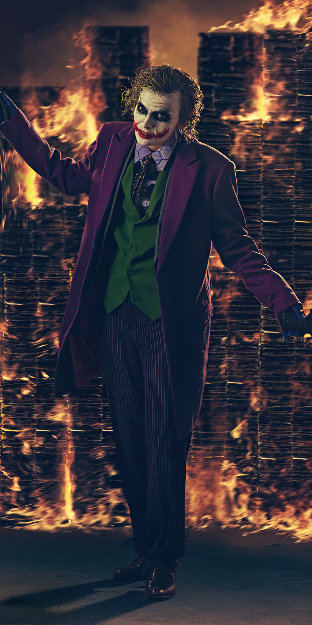 1080x2160 Joker Heath Ledger iPhone Wallpaper, Phone