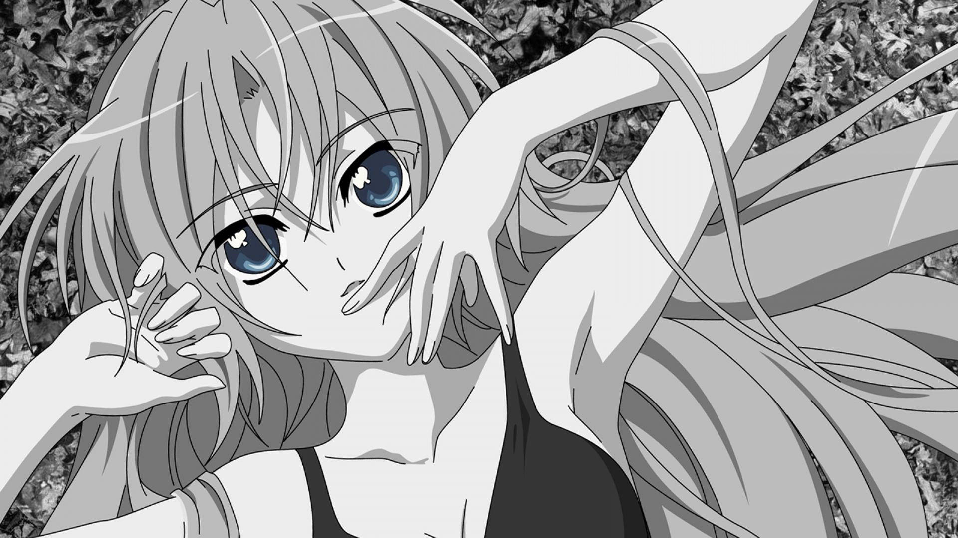 1920x1080 Black And White Anime Wallpaper, Desktop