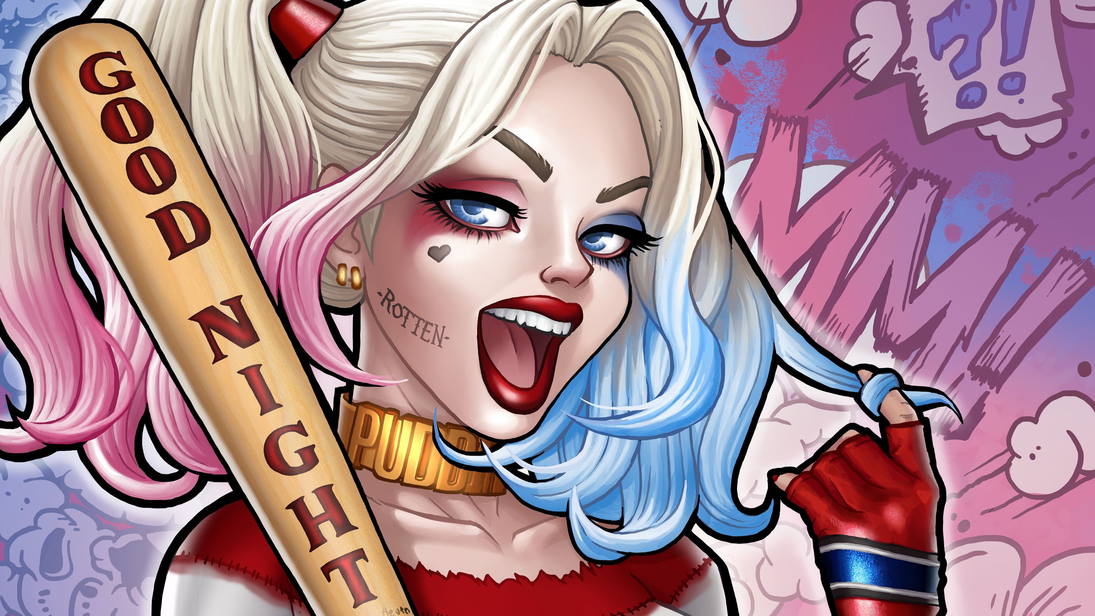 3840x2160 Suicide Squad Harley Quinn Art, HD Superheroes, 4k Wallpaper, Desktop