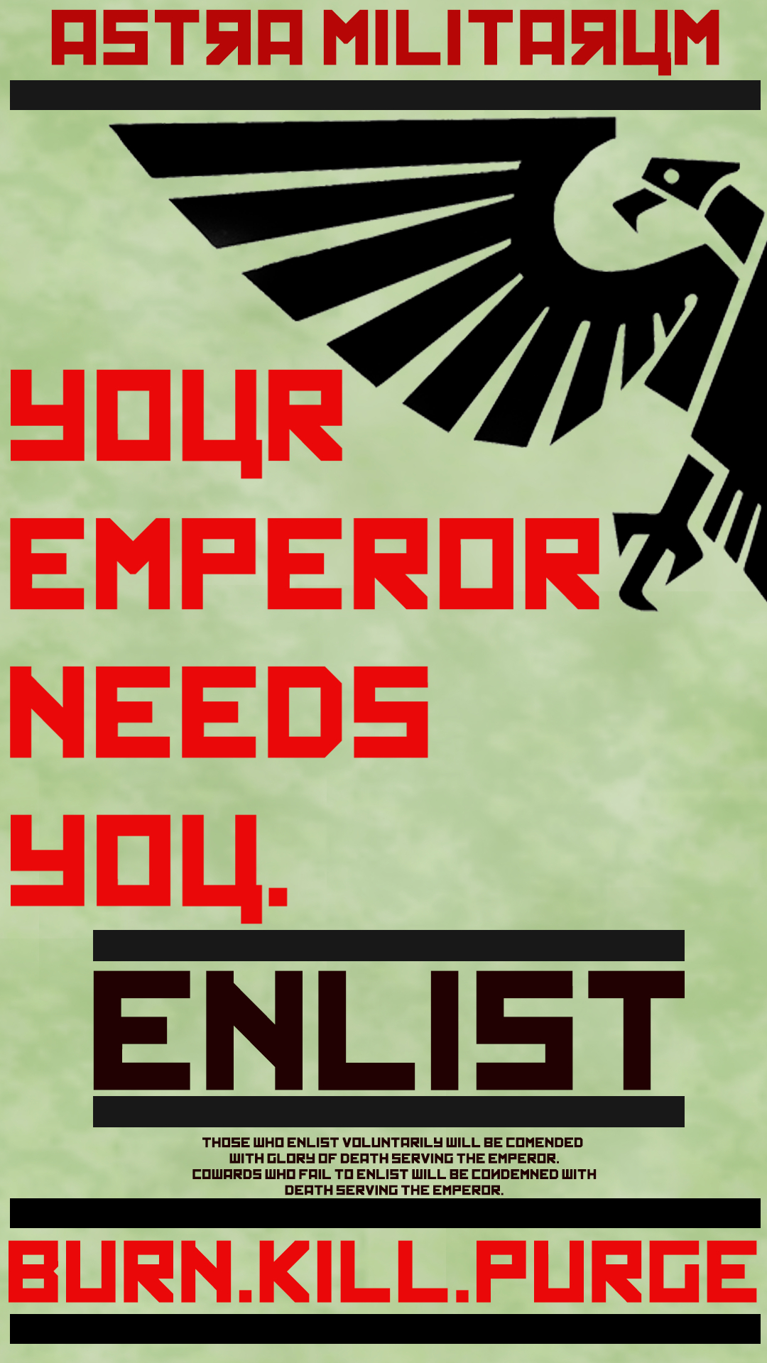 1080x1920 Astra Militarum Phone Wallpaper []. Warhammer 40k memes, Propaganda posters, Warhammer art, Phone