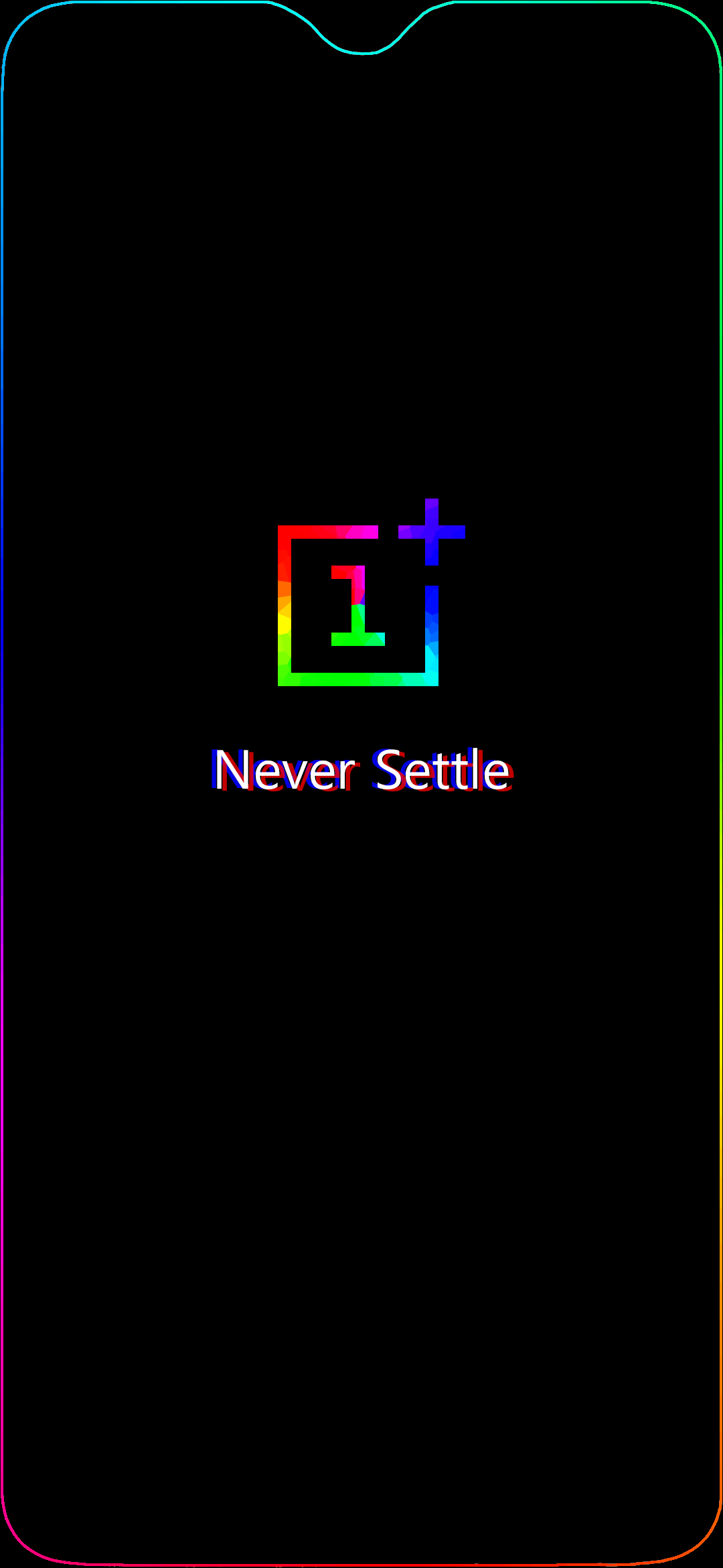 1080x2340 OnePlus 6T Edge Wallpaper Logo (With NOTCH!) 1080X2340, Phone