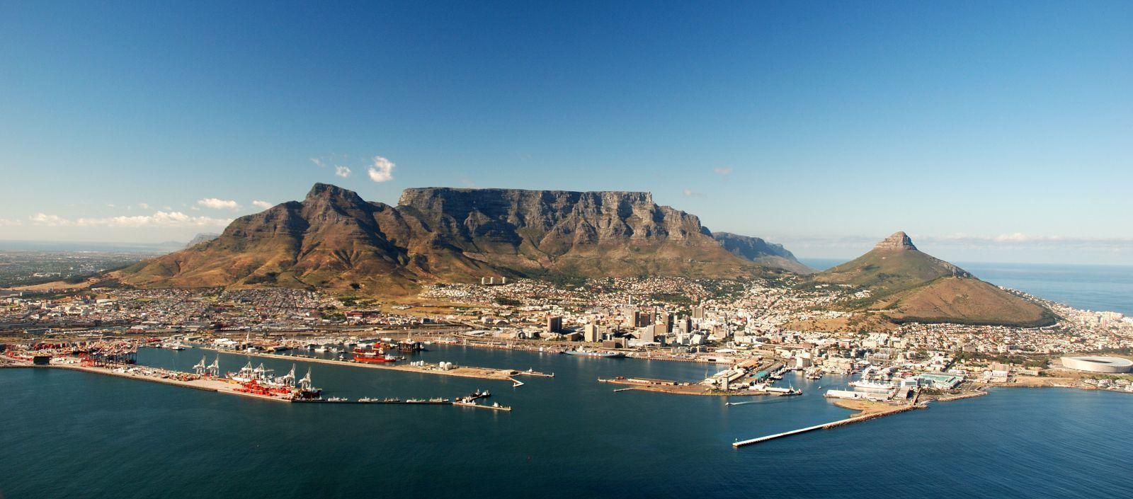 1600x710 Capetown HD Desktop Wallpaper, Dual Screen