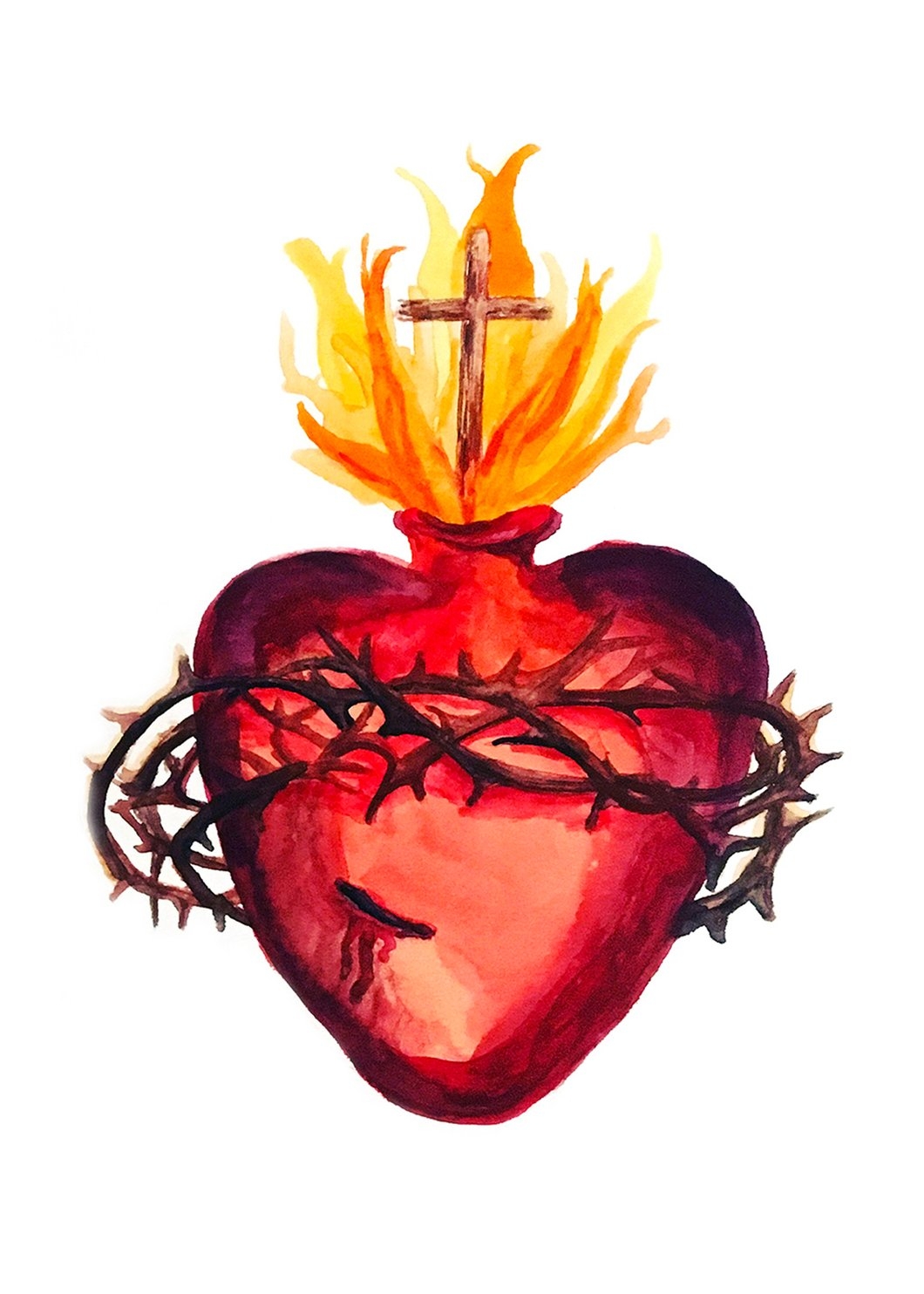 1060x1490 SACRED HEART OF JESUS DIGITAL DOWNLOAD, Phone