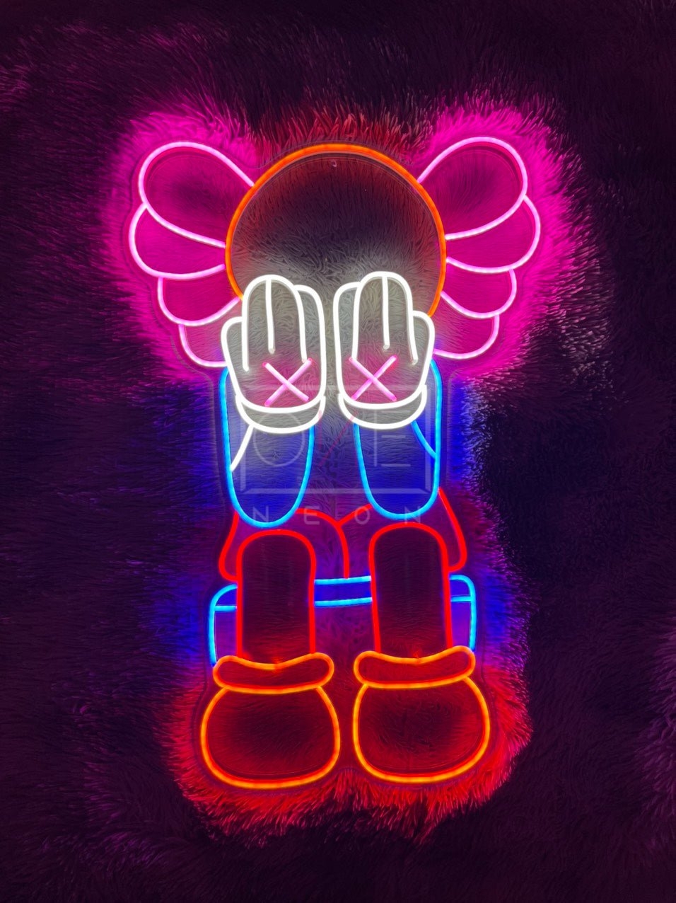 960x1280 KAWS Crying. LED Neon Sign, Phone