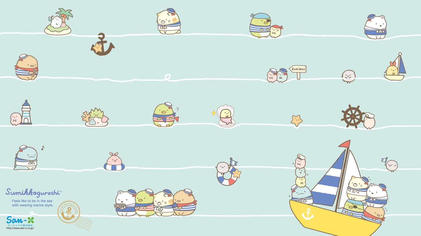 1370x770 I Love Kawaii: Kawaii Desktop Wallpaper For Summer From San X, Desktop