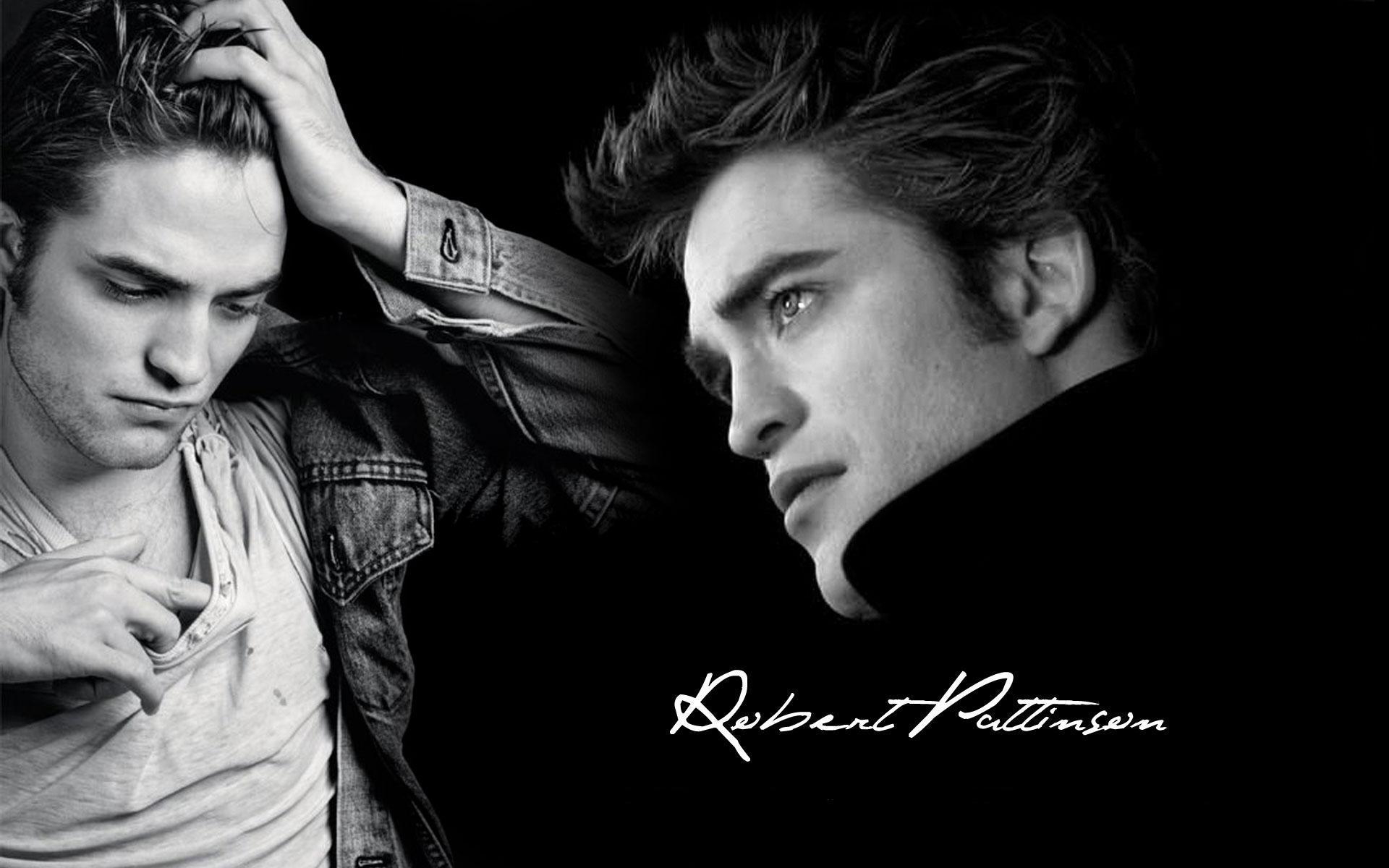 1920x1200 Robert Pattinson Black And White Wallpaper 39559 in Celebrities M, Desktop