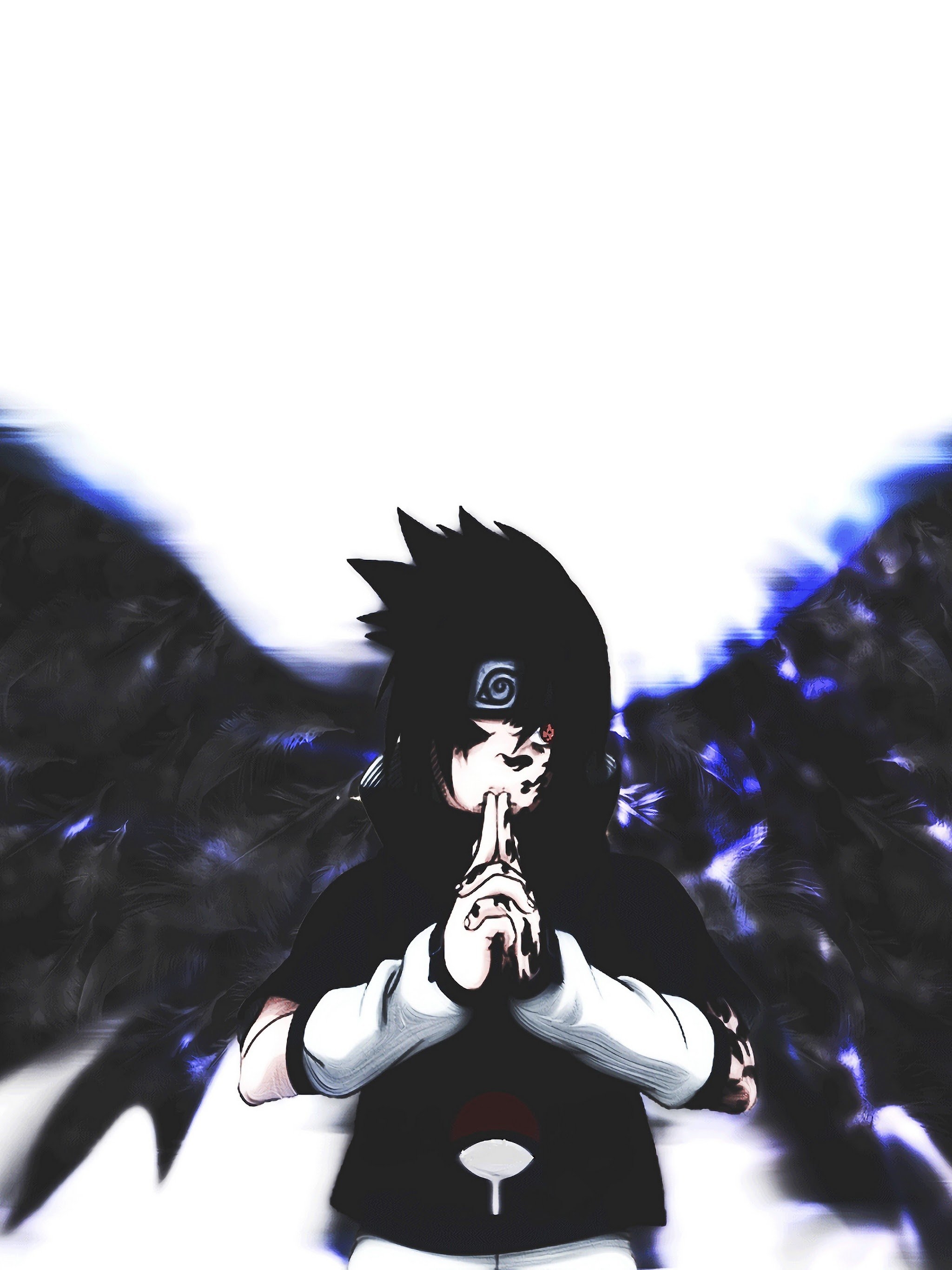 2050x2740 Sasuke Uchiha Curse Mark 4K Wallpaper, Phone