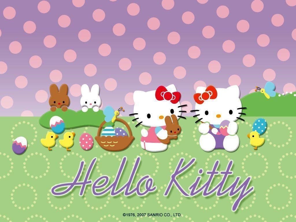 1030x770 Hello Kitty Easter Wallpaper Free Hello Kitty Easter Background, Desktop