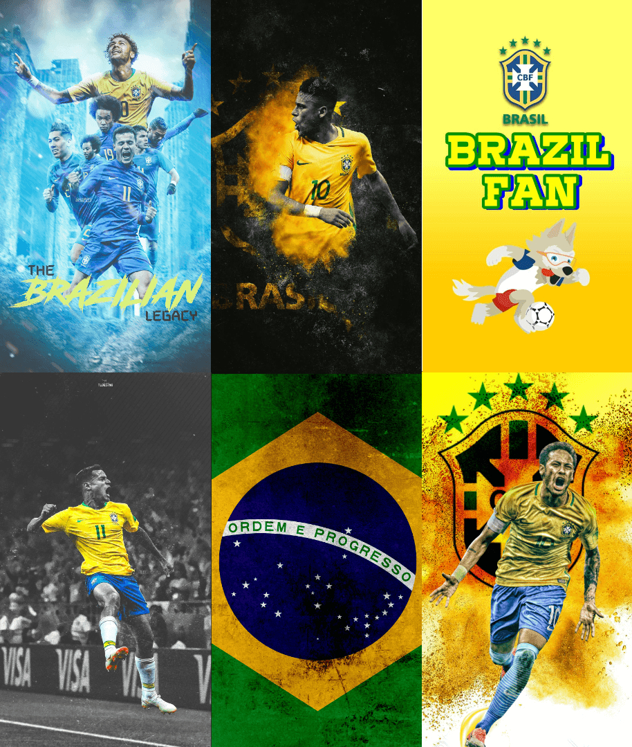 920x1080 Brazil Soccer Wallpaper, Phone