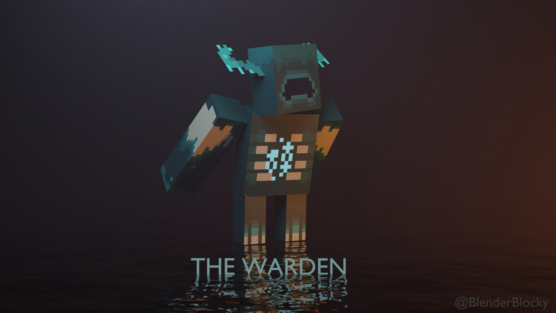 1920x1080 I made this near accurate model of the upcoming mob warden, textured it pixel by pixel using screenshots from the reveal and made a scene to render it on, took me roughly, Desktop