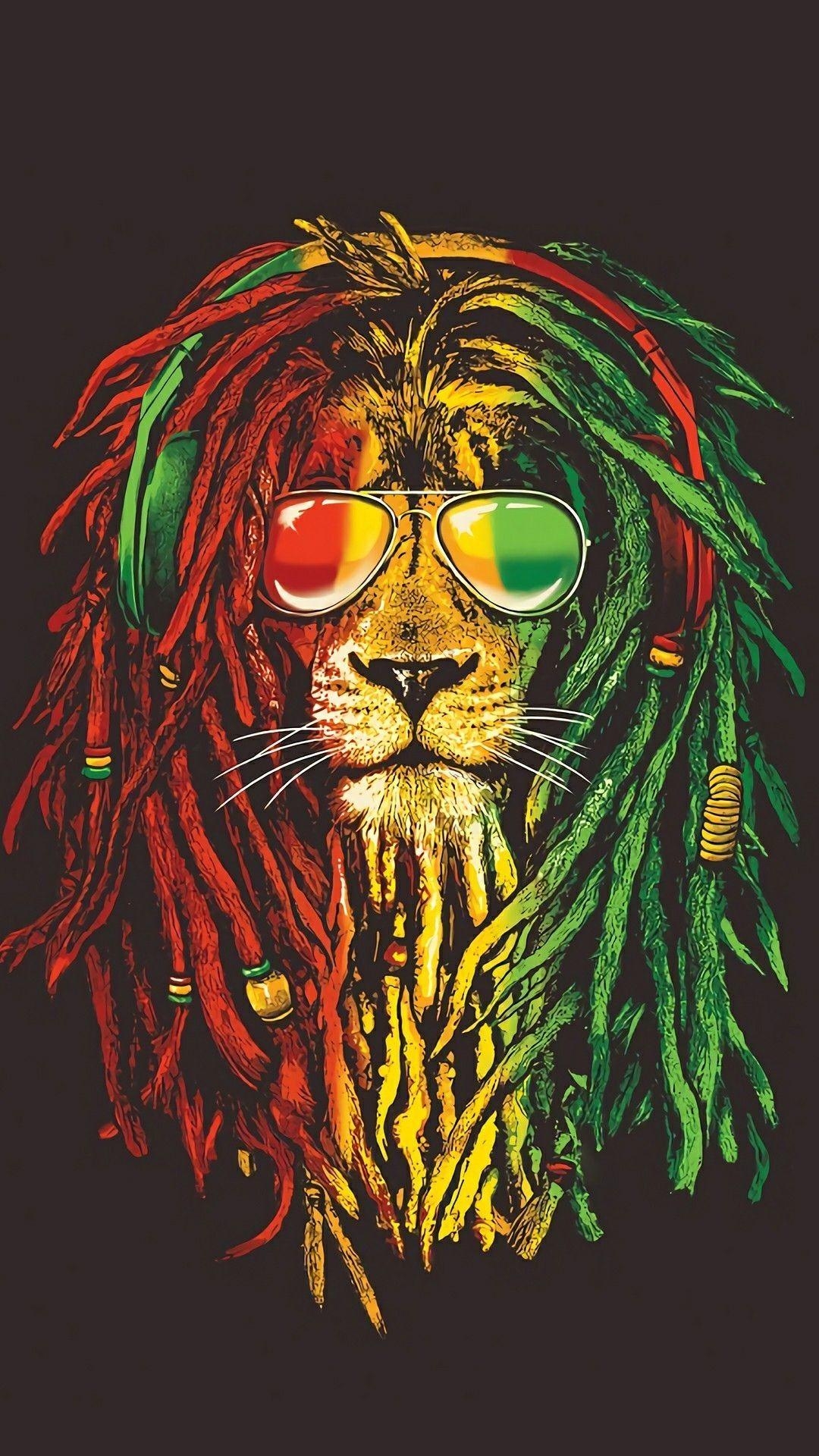 1080x1920 Rasta Lion Wallpaper Free Rasta Lion Background, Phone