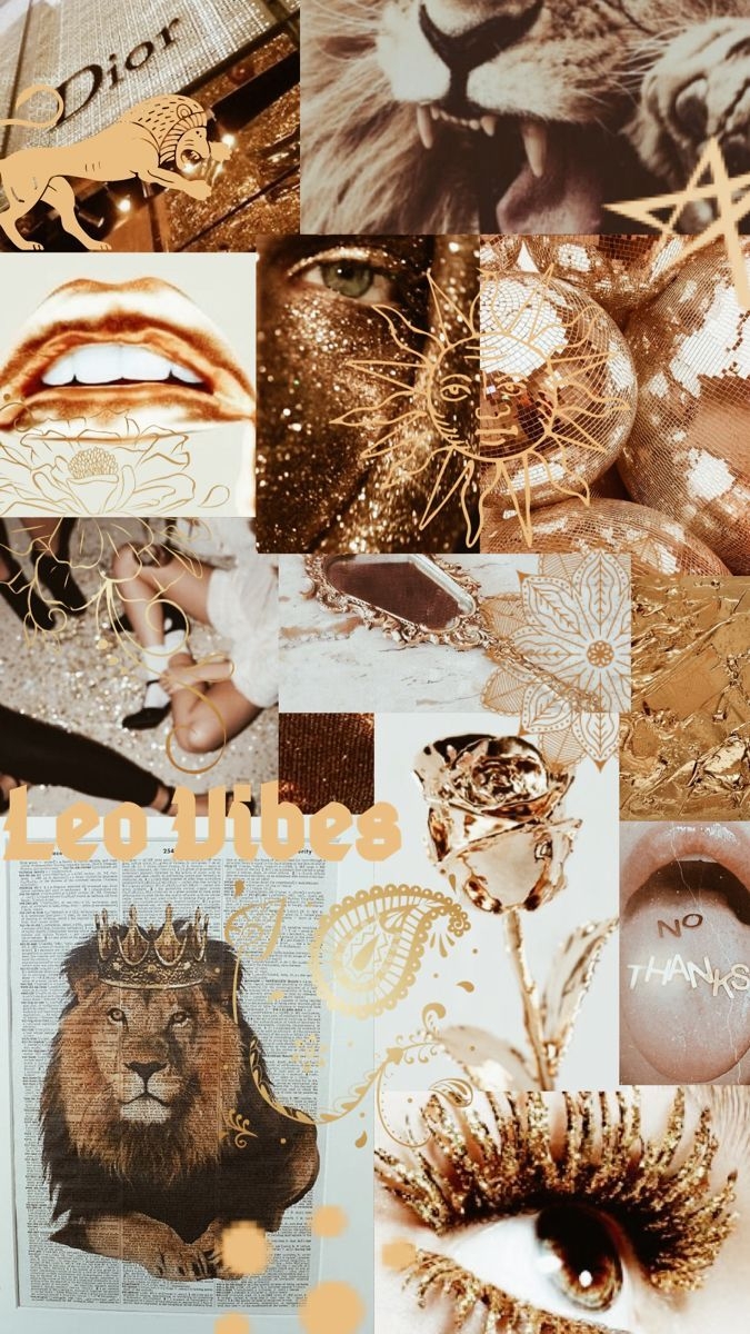 680x1200 Leo Vibes Collage. Zodiac leo art, Queen art, Black aesthetic wallpaper, Phone