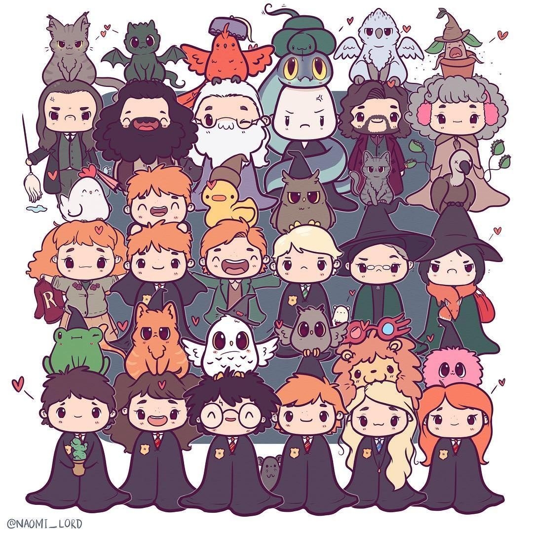 1080x1080 Harry Potter Chibi Wallpaper Free Harry Potter Chibi Background, Phone