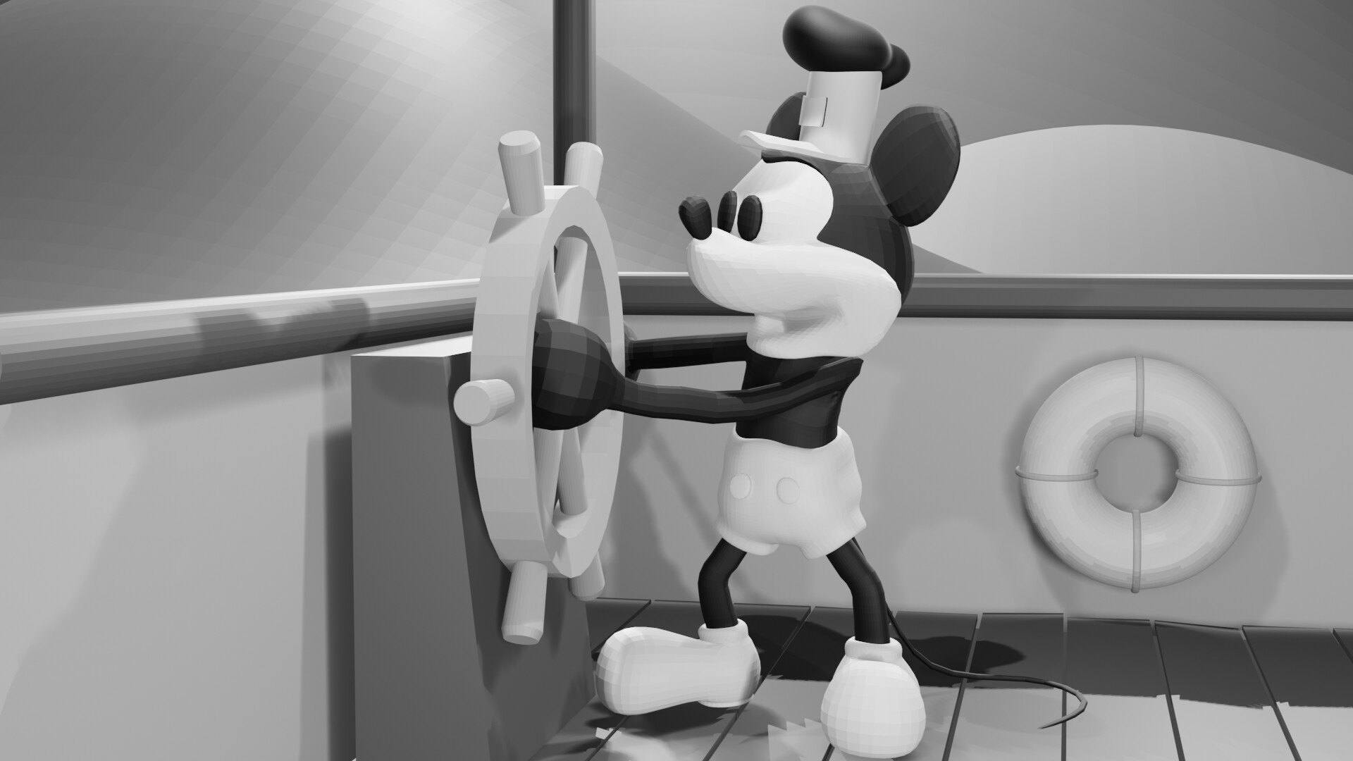 1920x1080 Steamboat Willie 3D, Dinh Trang Bui, Desktop