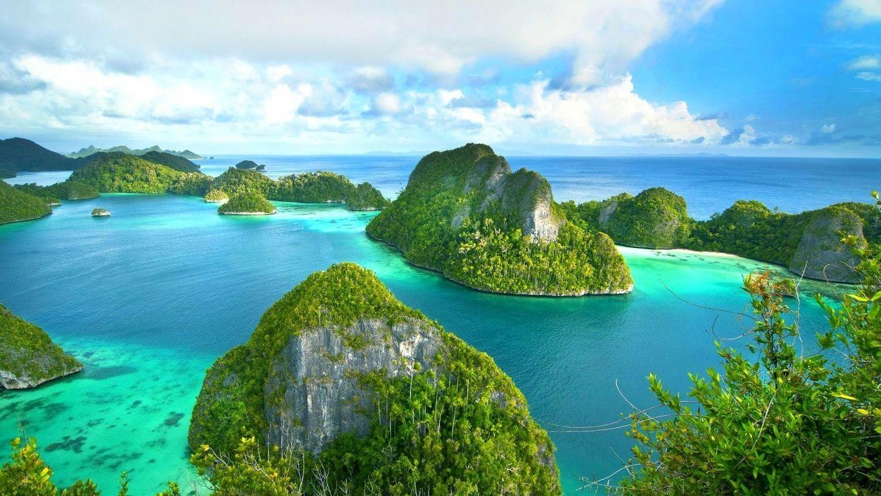 1250x700 Raja Ampat West Papua Indonesia island sea ocean wallpaper, Desktop