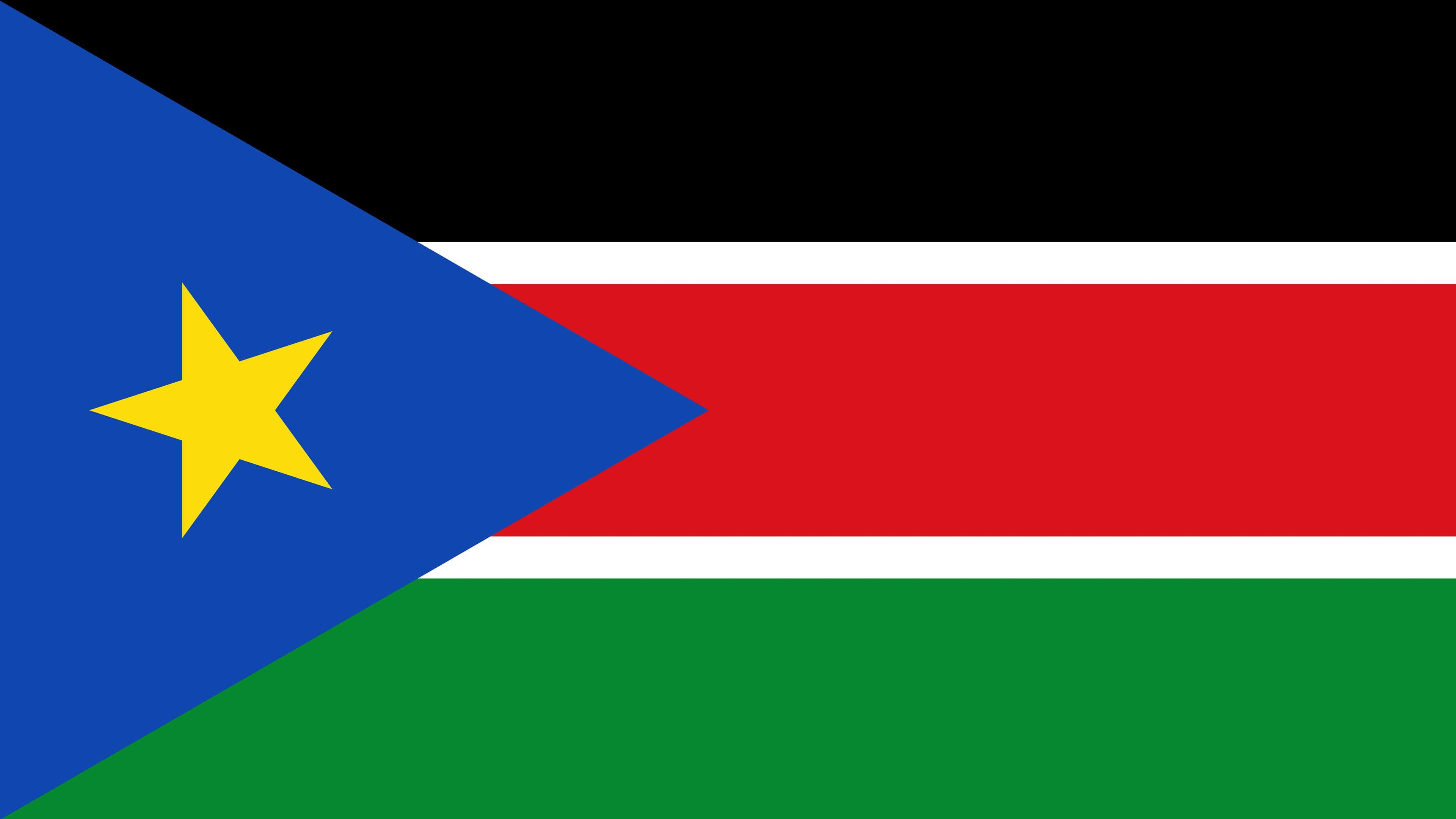 3840x2160 South Sudan Flag UHD 4K Wallpaper, Desktop