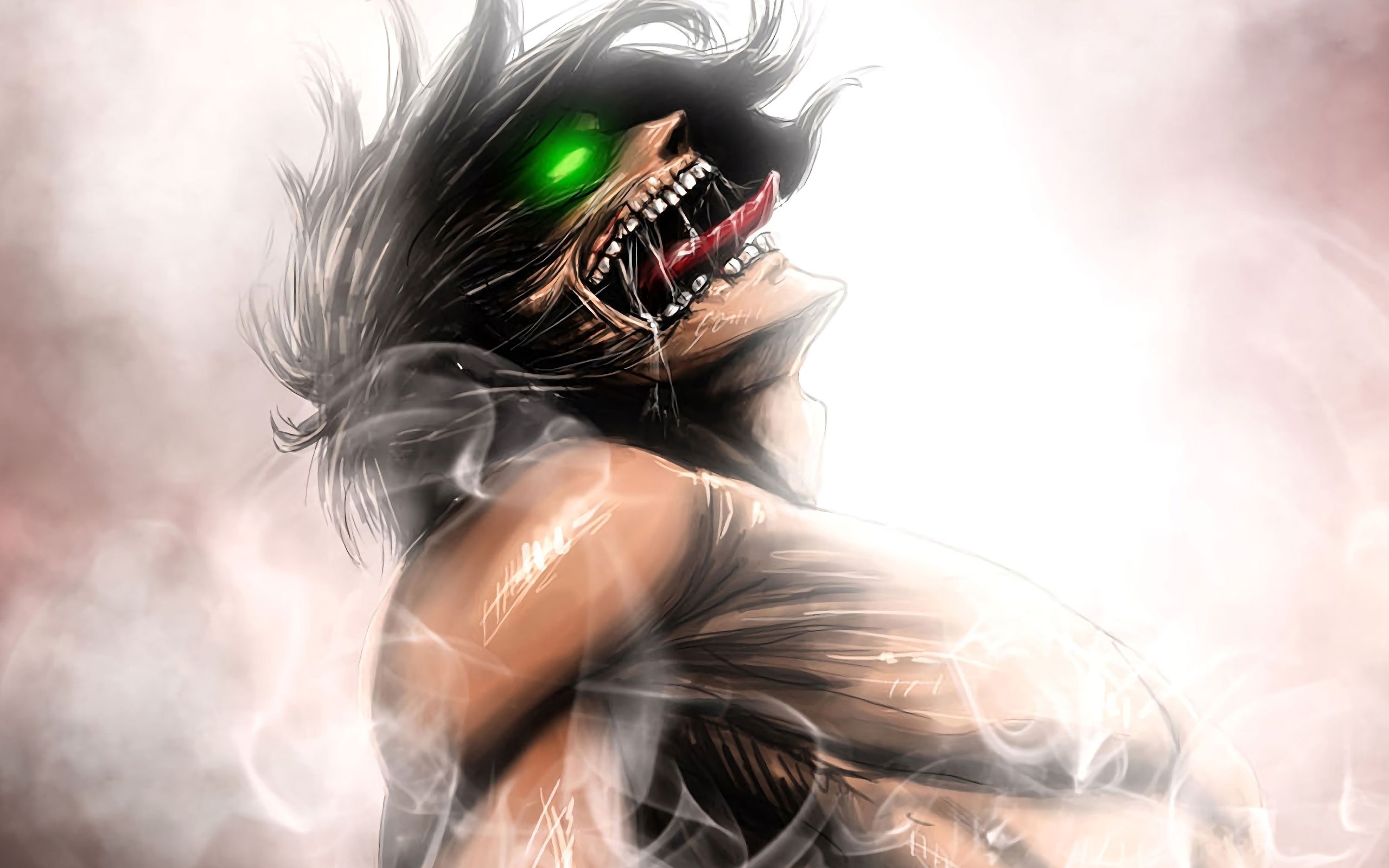 2560x1600 Wallpaper Of Eren Yeager, Anime, Attack Of Titan Background On Titan Wallpaper Eren Titan, Desktop