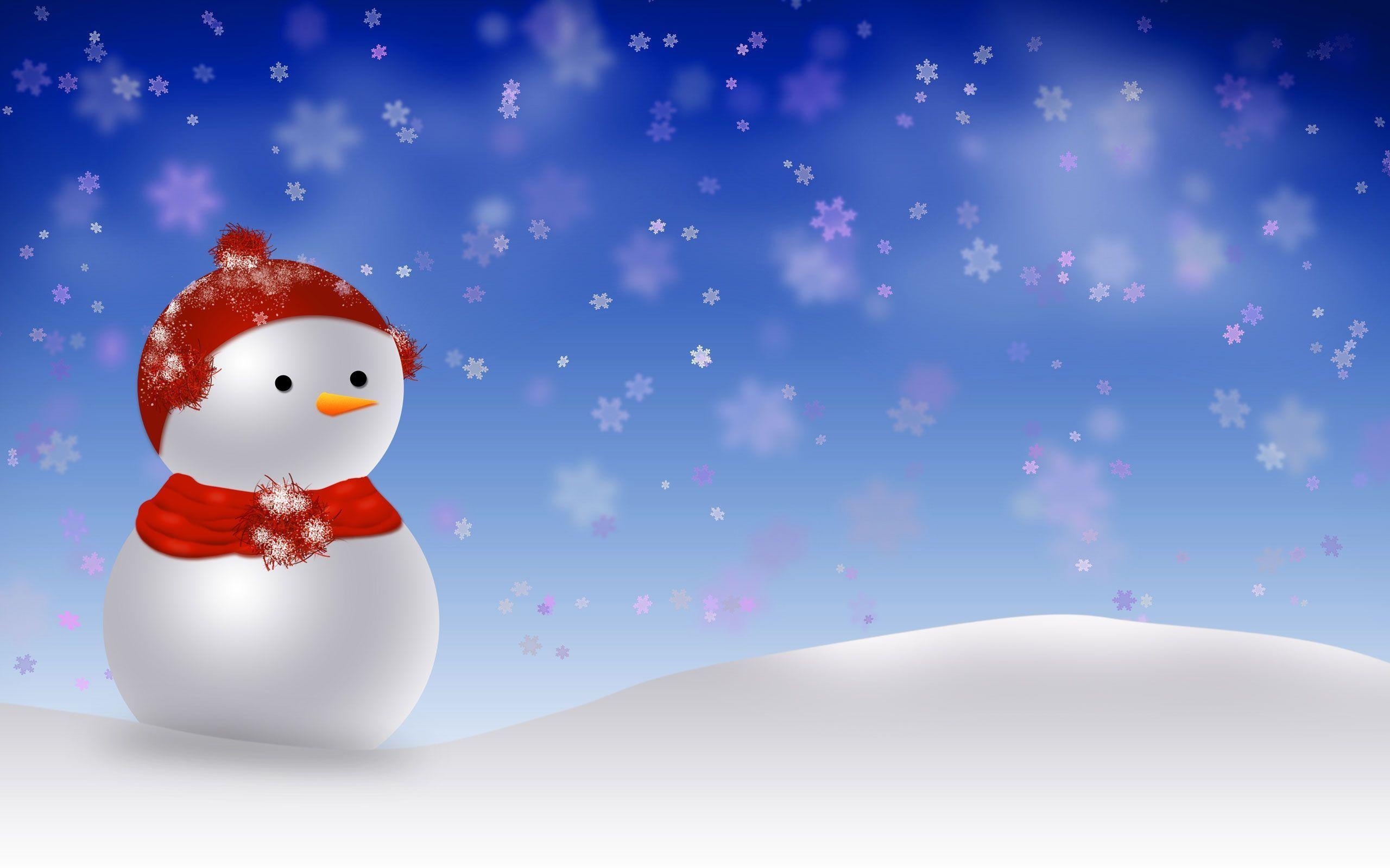 2560x1600 Cute Christmas Snowman Wallpaper Free Cute Christmas Snowman Background, Desktop