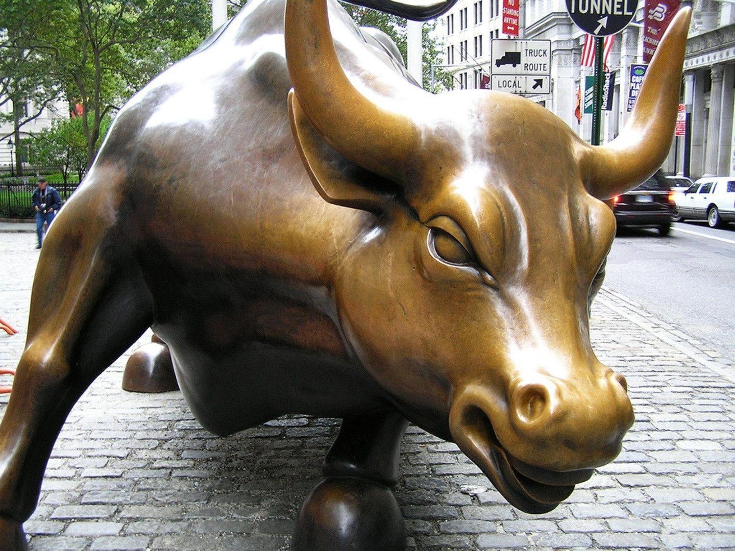 1440x1080 The Wall Street Bull, Desktop