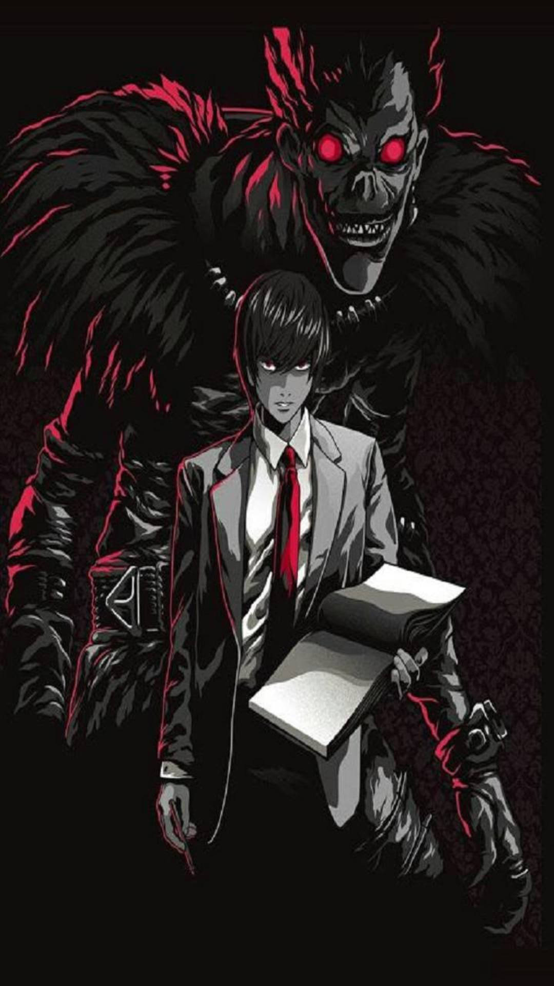 1080x1920 Download Light and Ryuk Unholy Alliance from Death Note on iPhone Wallpaper, Phone