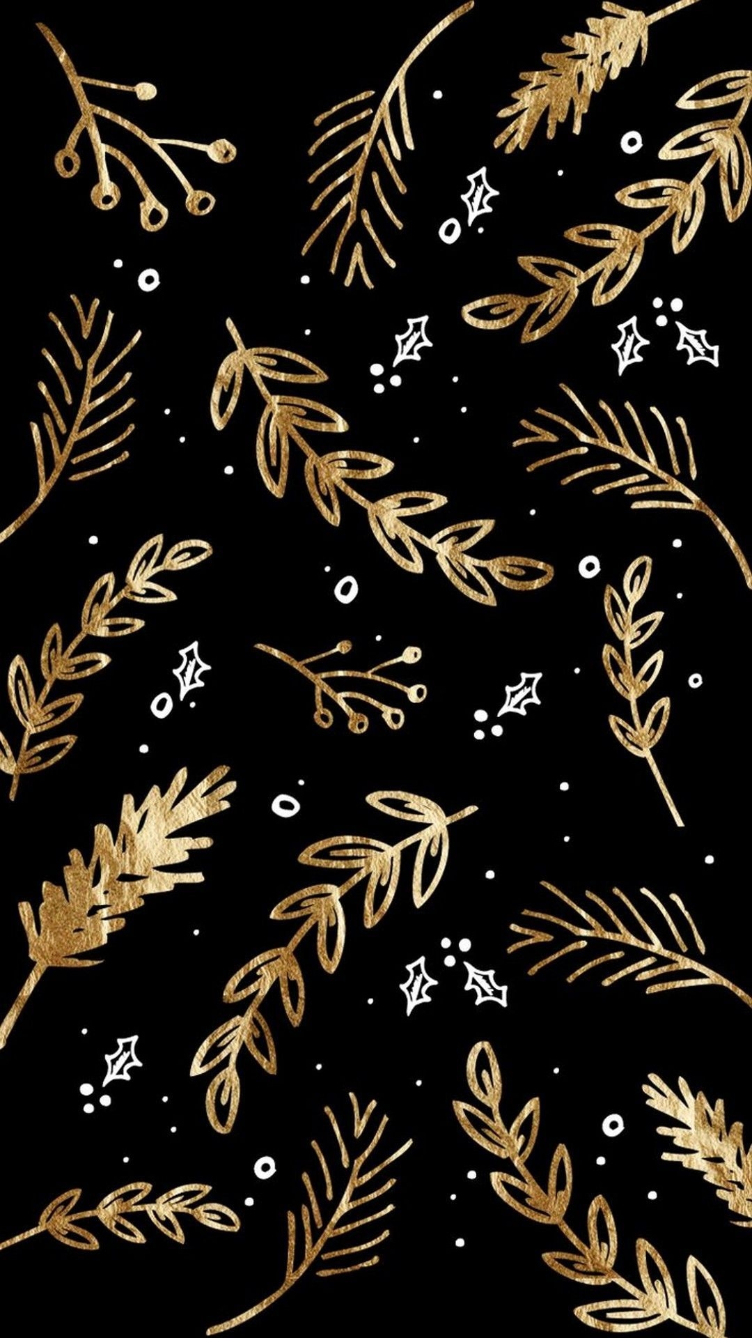 1080x1920 Black and Gold iPhone Wallpaper, Phone