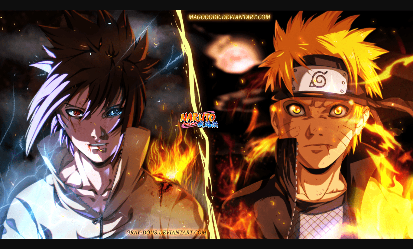 1370x830 Naruto and Sasuke Computer Wallpaper, Desktop Background, Desktop